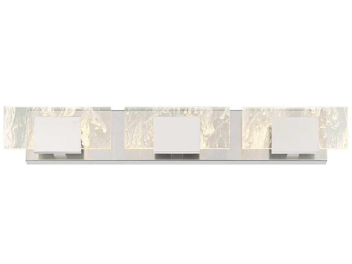Eurofase Kasha 3-Light Chrome Nickel LED Vanity Light