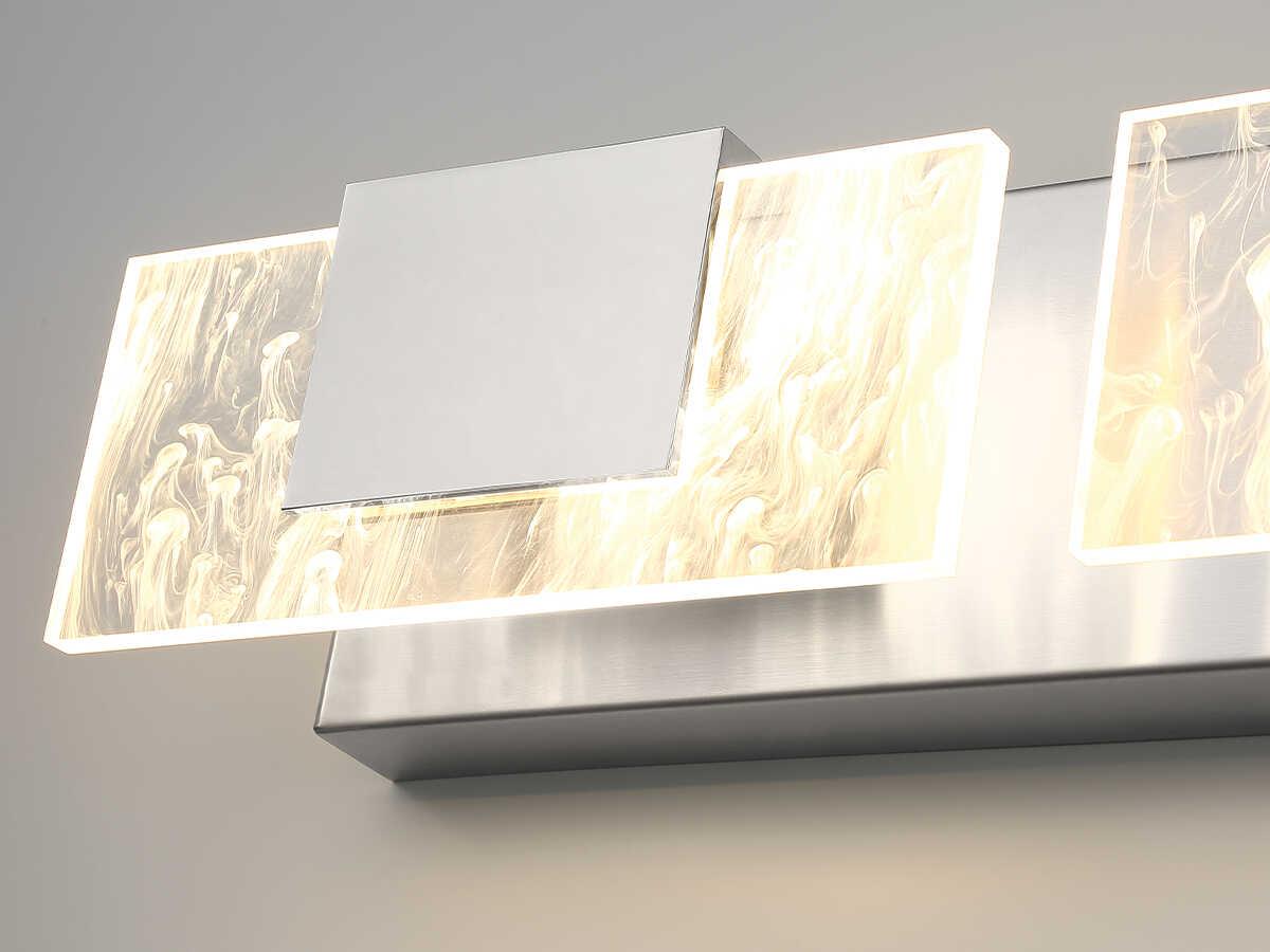 Eurofase Kasha 3-Light Chrome Nickel LED Vanity Light
