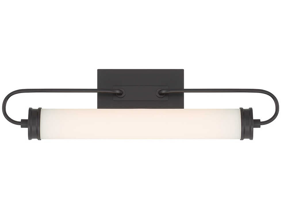Eurofase Tellie 1-Light Black Glass LED Vanity Light