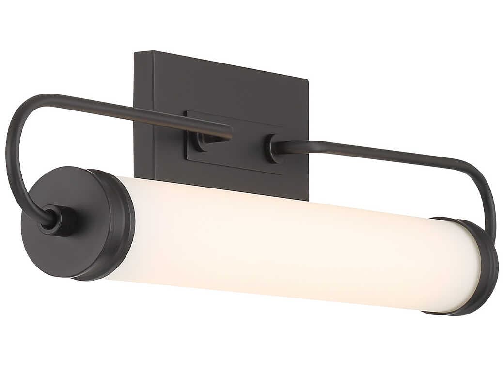 Eurofase Tellie 1-Light Black Glass LED Vanity Light