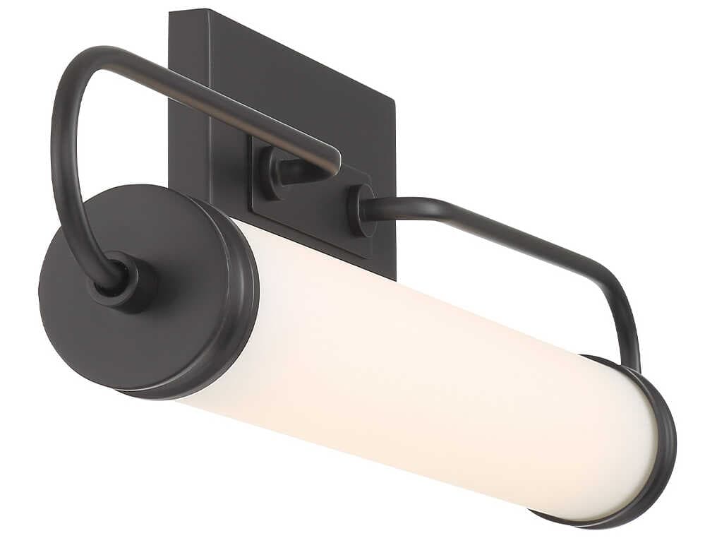 Eurofase Tellie 1-Light Black Glass LED Vanity Light