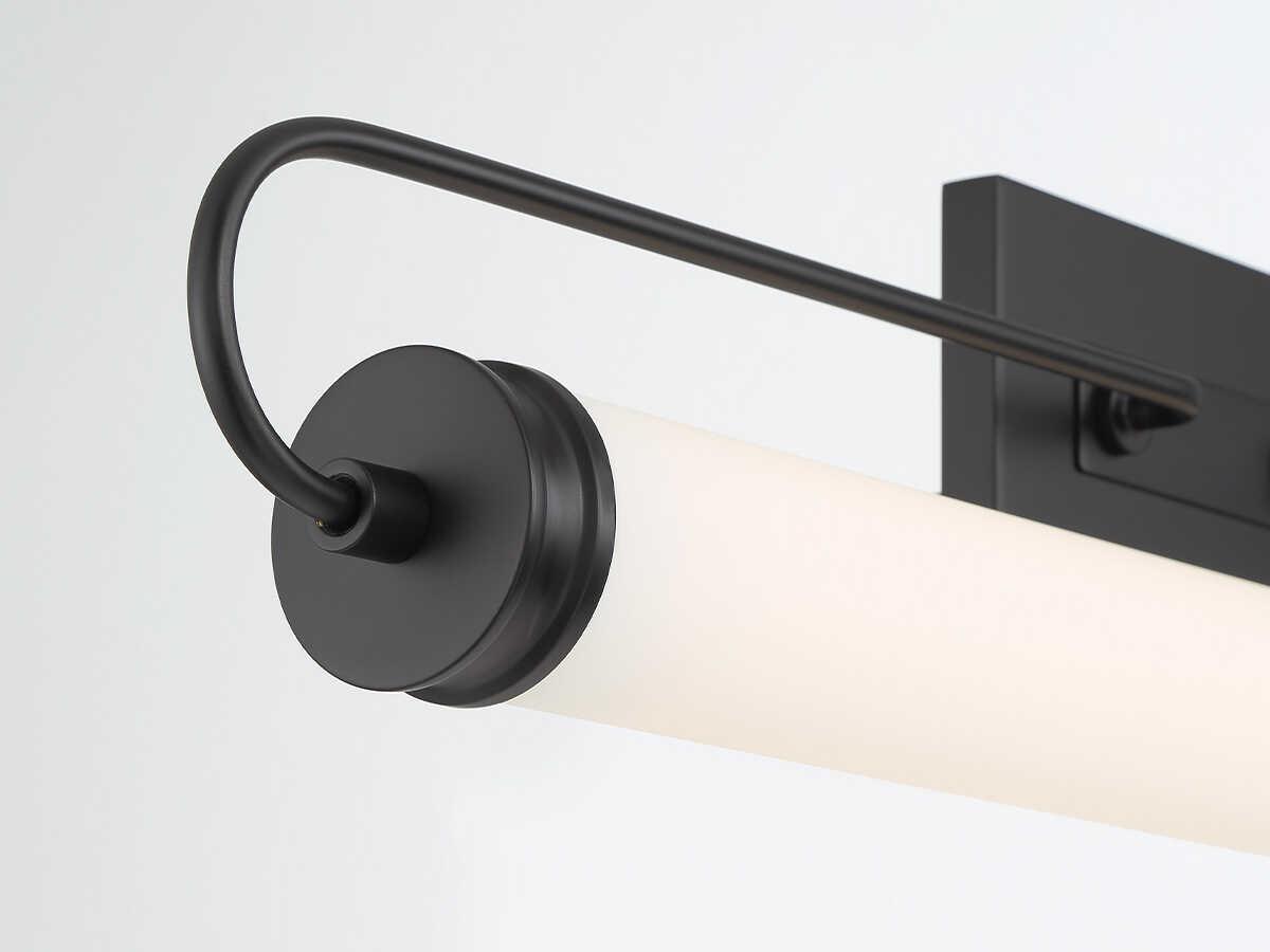 Eurofase Tellie 1-Light Black Glass LED Vanity Light