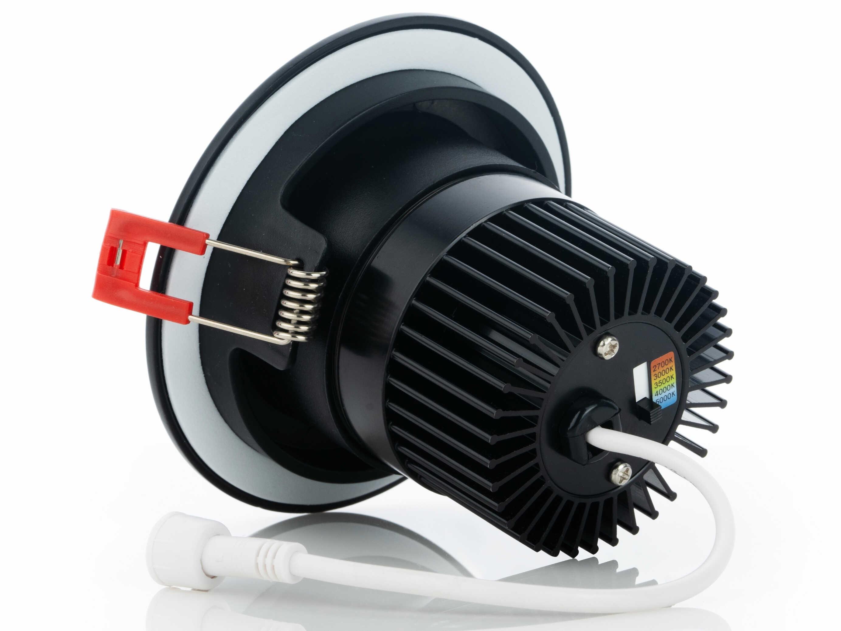 Eurofase Midway 1-Light Black LED Round Recessed Light