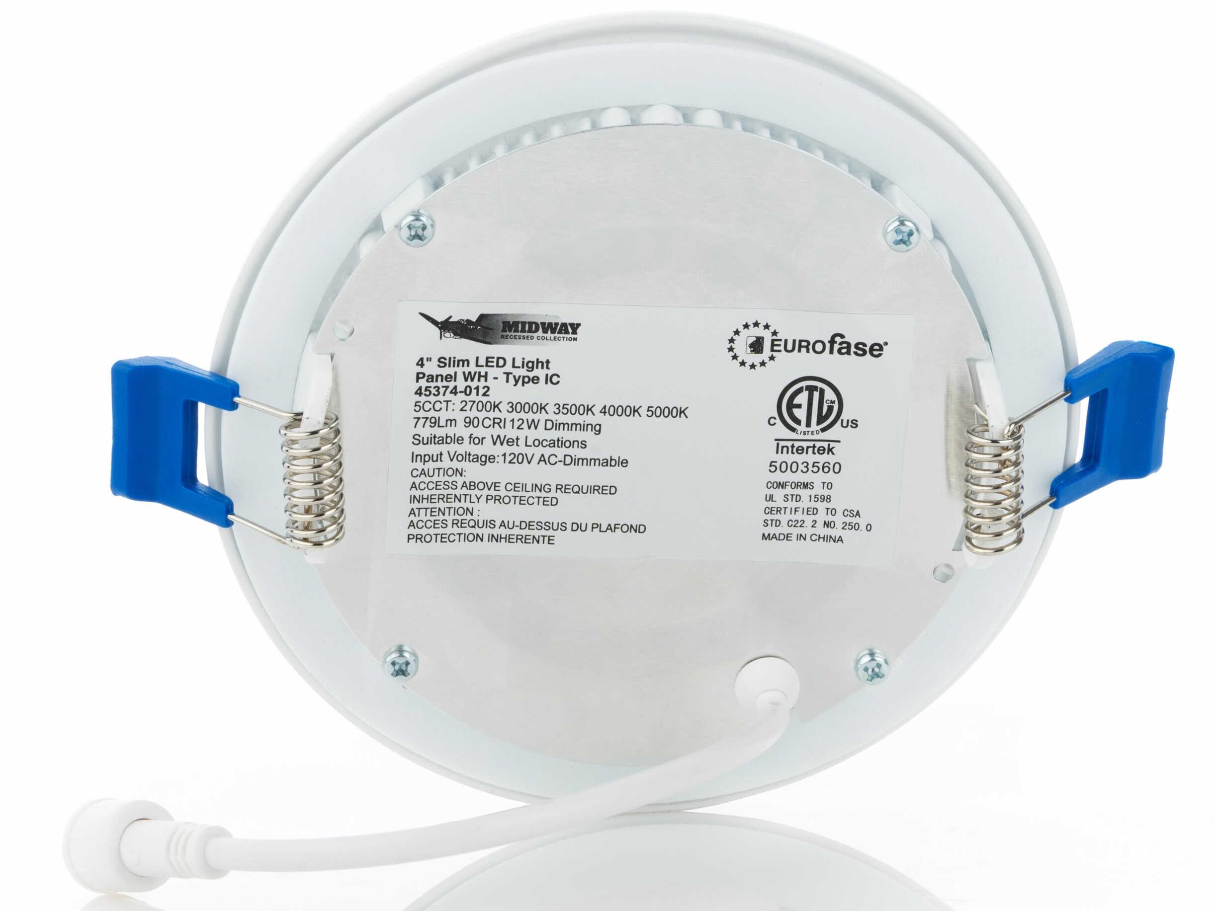 Eurofase Midway 1-Light White LED Round Recessed Light