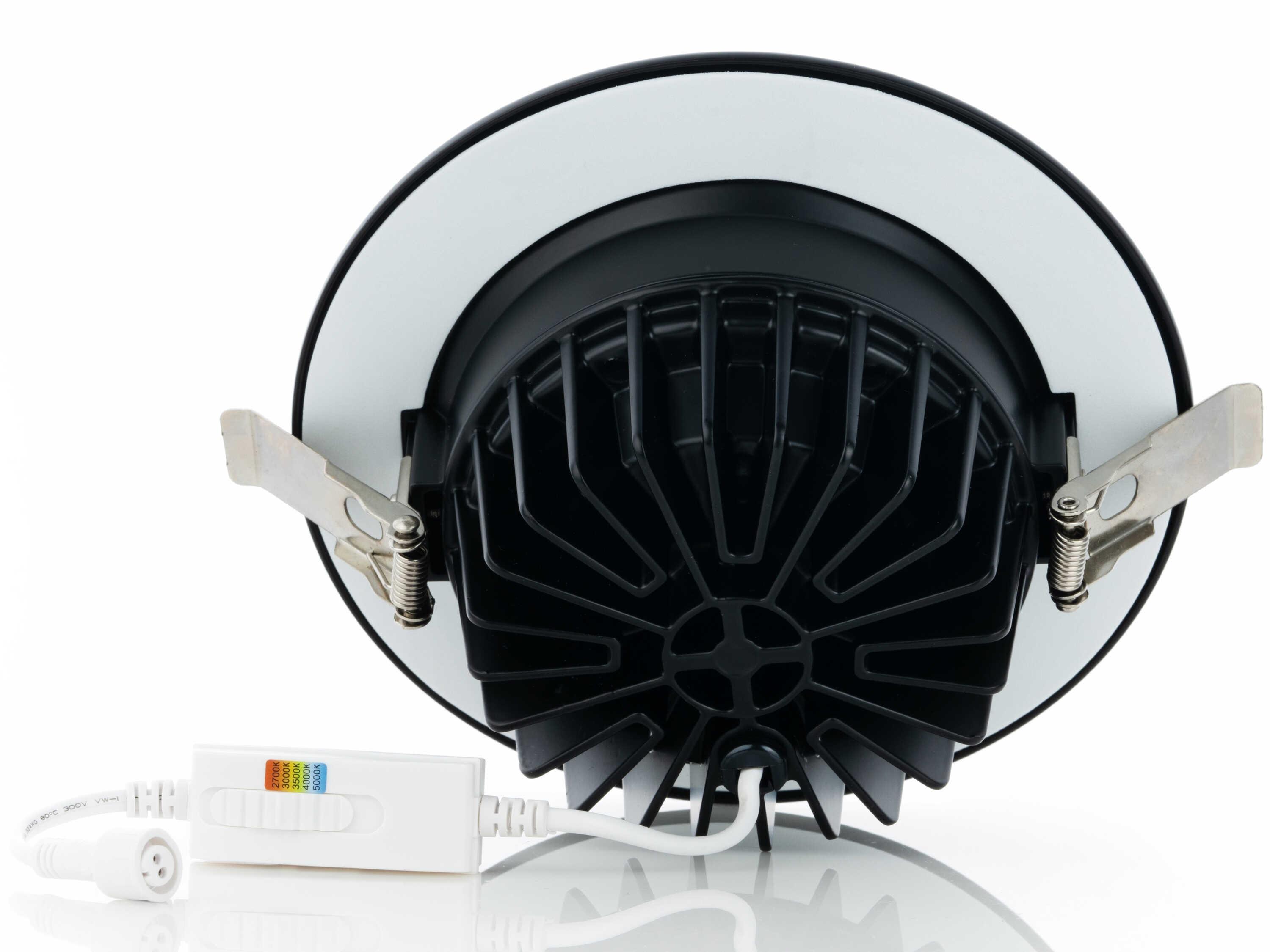 Eurofase Midway 1-Light Black LED Round Recessed Light