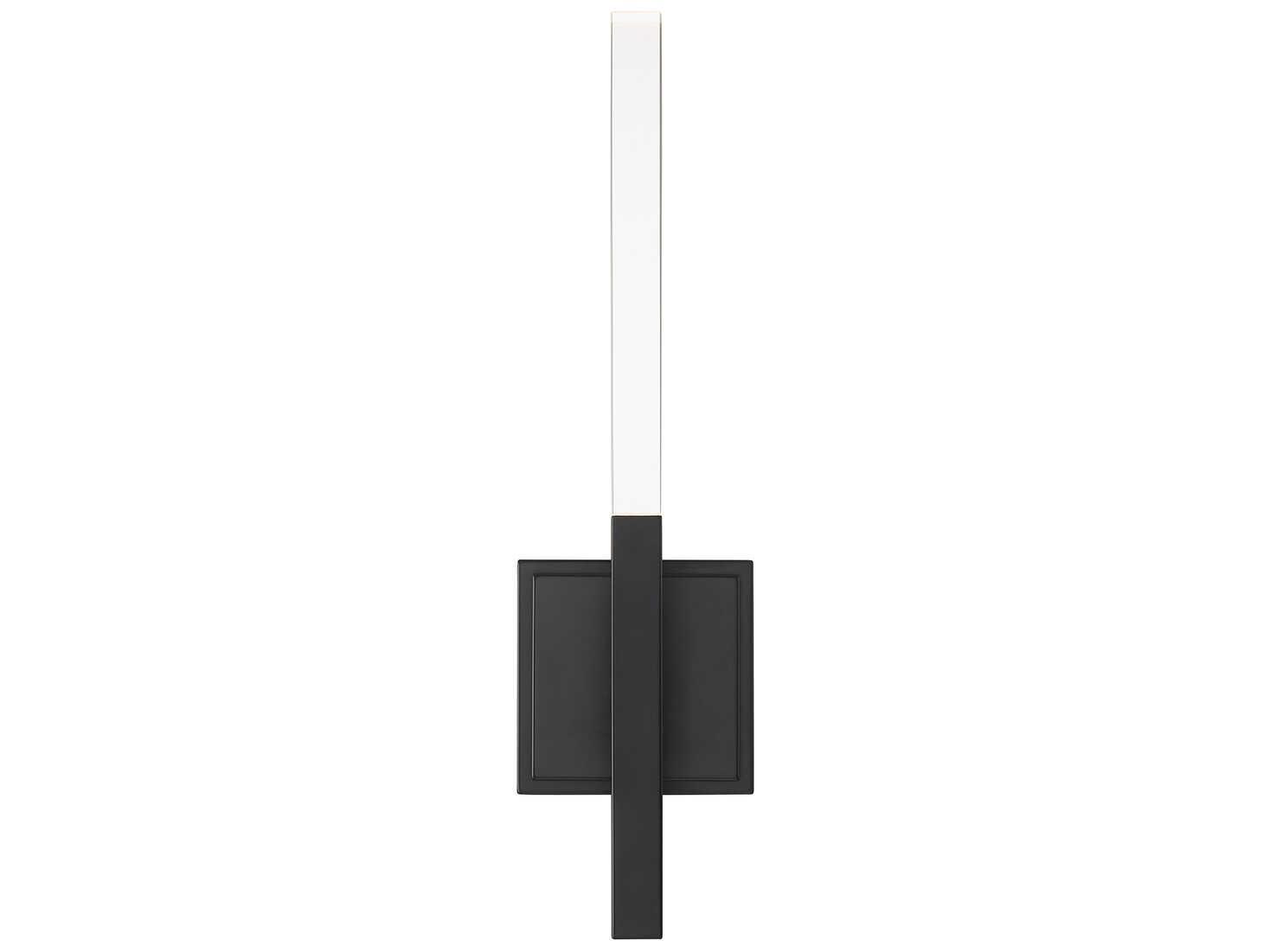 Eurofase Benicio 2-Light Black Glass LED Wall Sconce