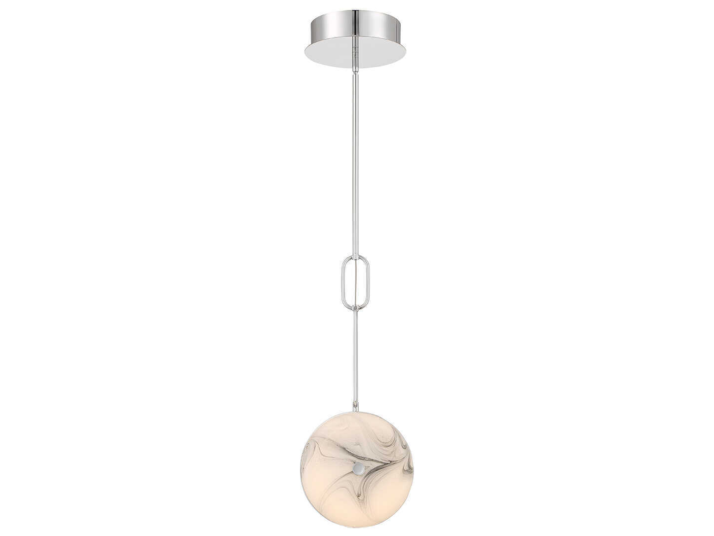 Eurofase Disuco 1-Light Chrome Round Mini Pendant