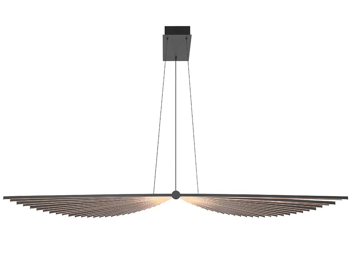 Eurofase Seraph 1-Light Black LED Linear Island Pendant