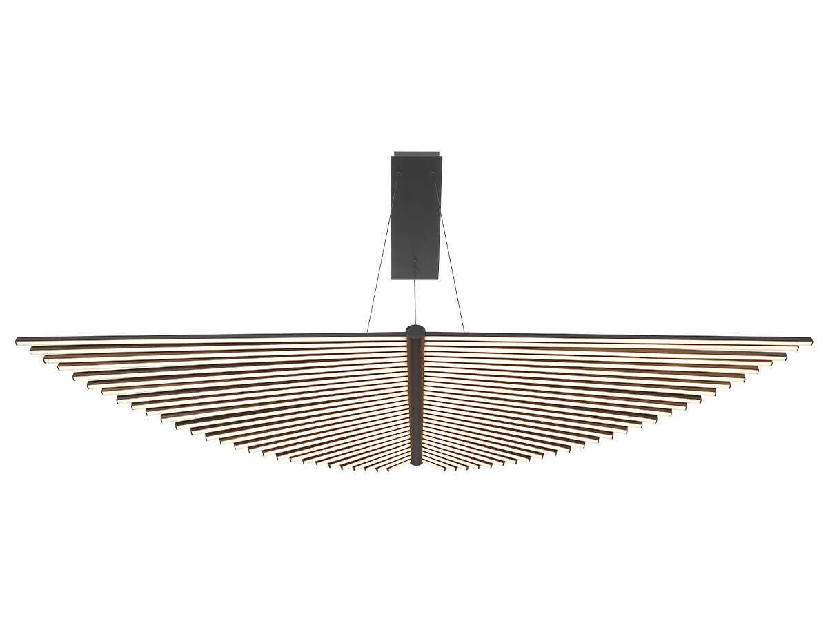 Eurofase Seraph 1-Light Black LED Linear Island Pendant