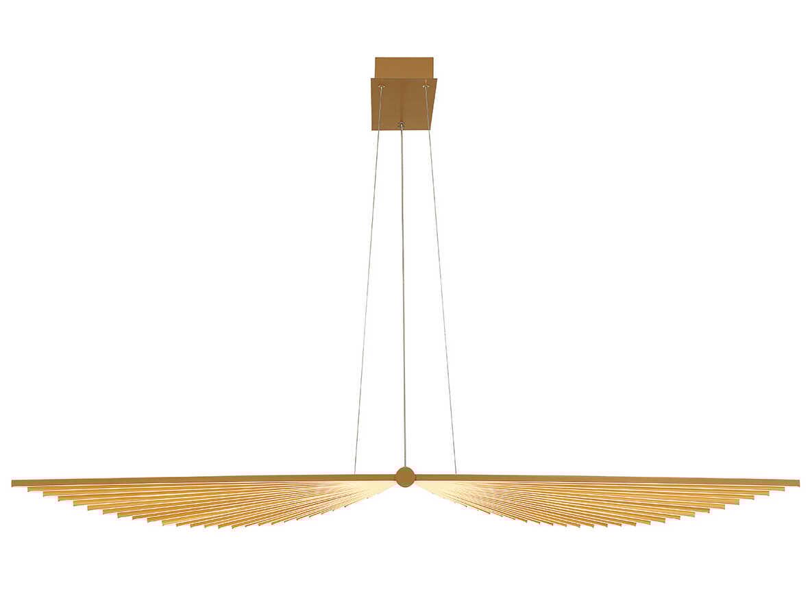 Eurofase Seraph 1-Light Gold LED Linear Island Pendant