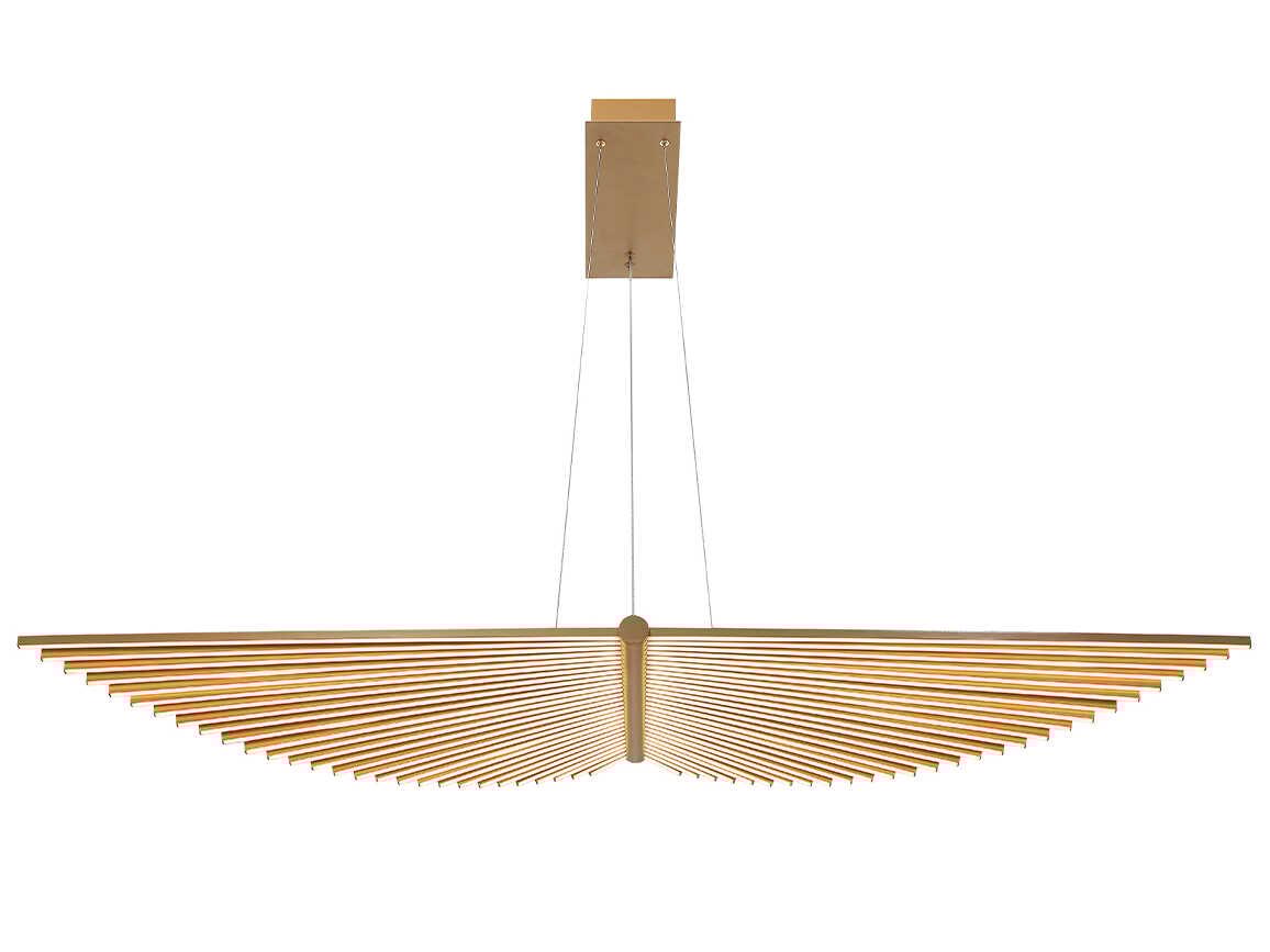 Eurofase Seraph 1-Light Gold LED Linear Island Pendant