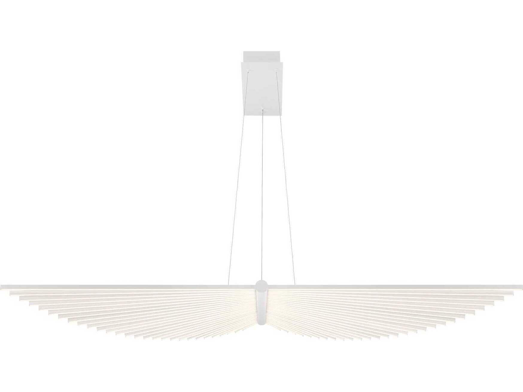 Eurofase Seraph 1-Light White Linear Island Pendant