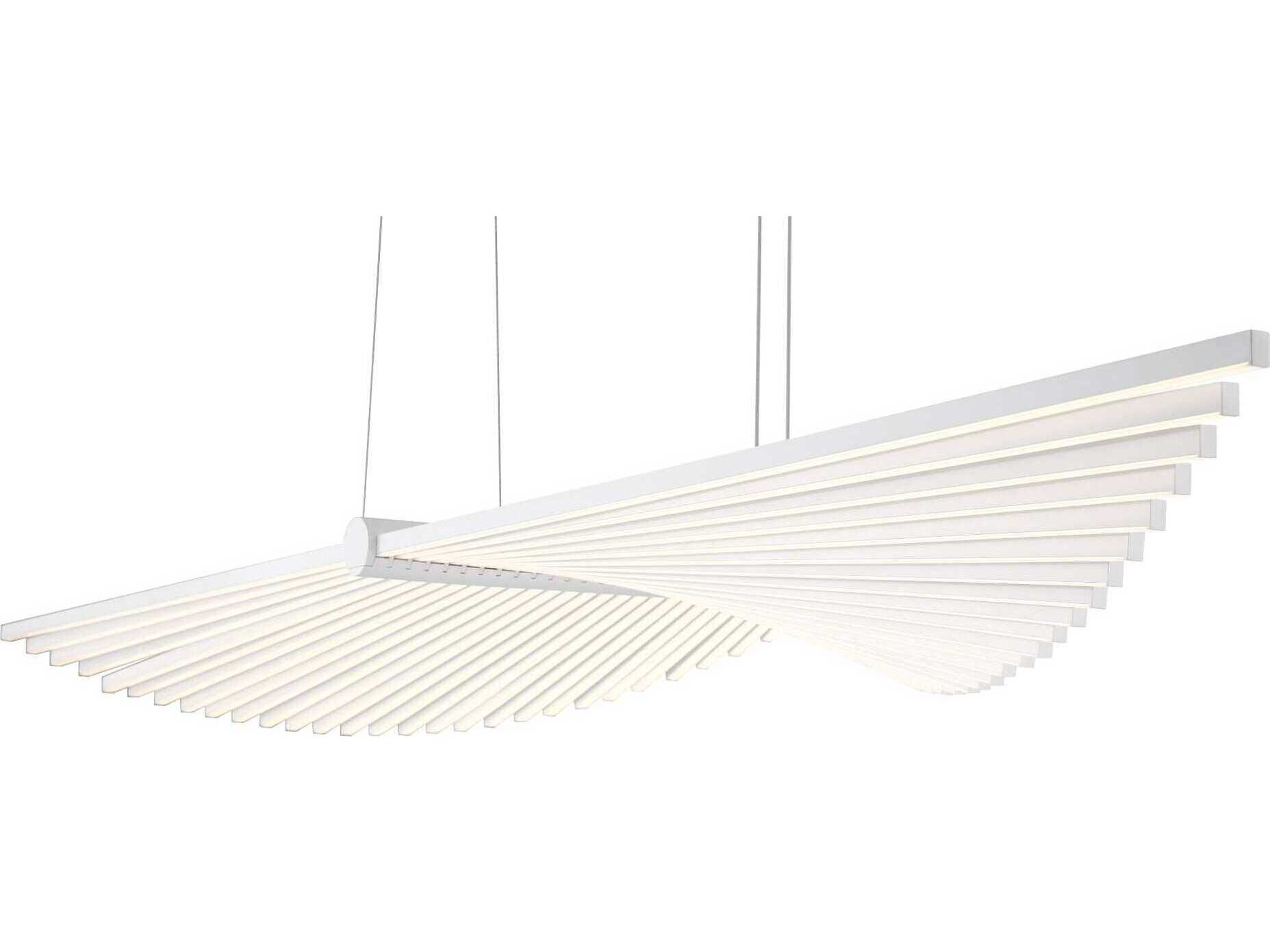 Eurofase Seraph 1-Light White Linear Island Pendant