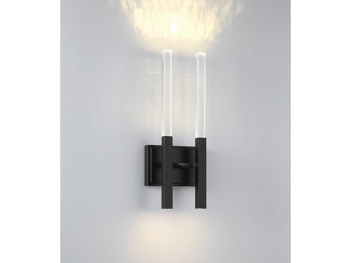Eurofase Benicio 4-Light Black Glass LED Wall Sconce