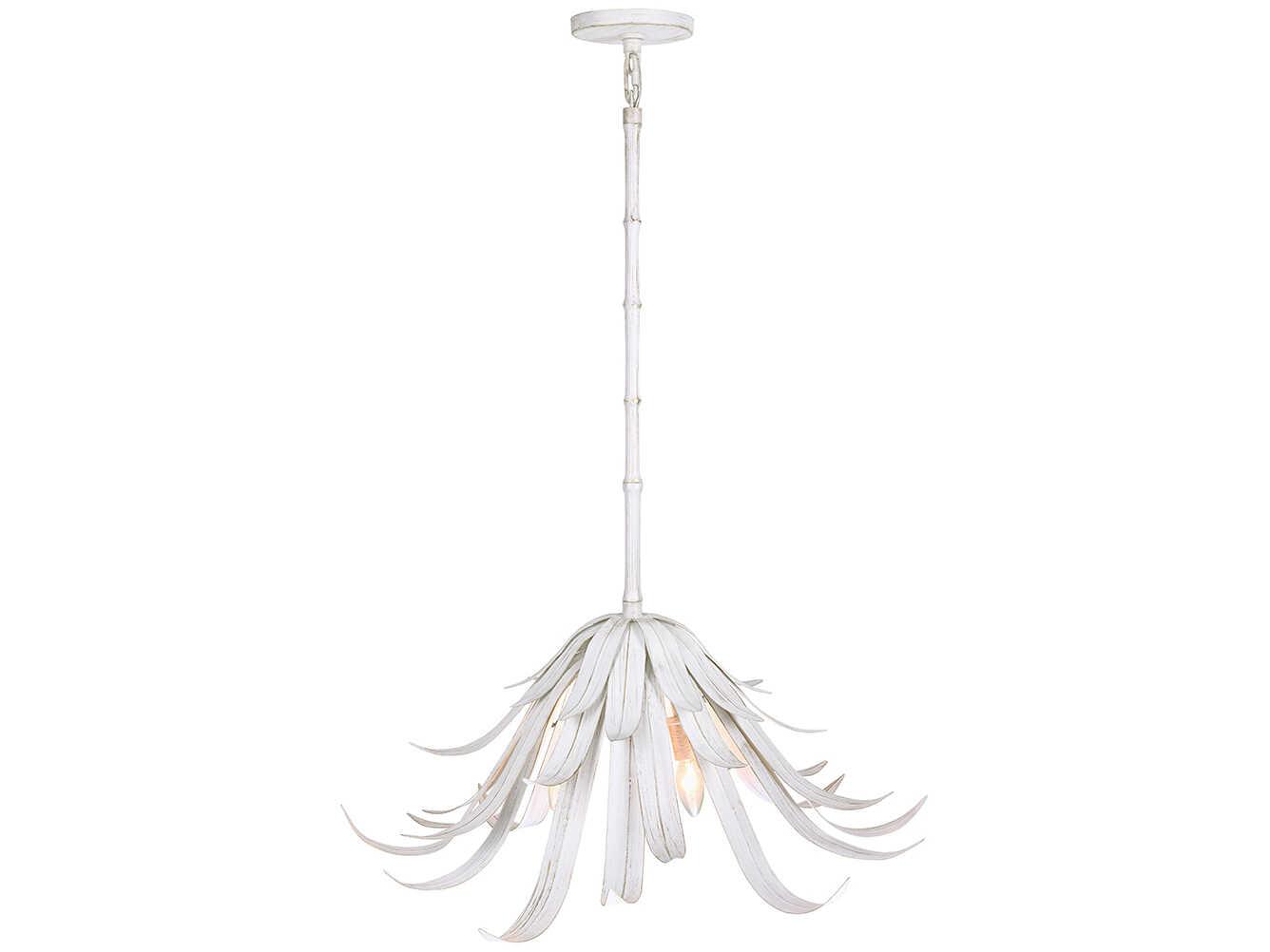 Eurofase Kagra 3-Light Distressed White Pendant
