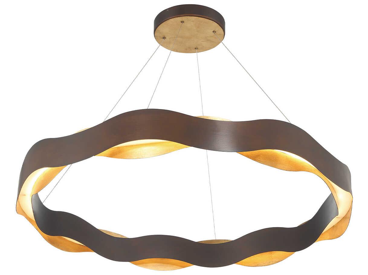Eurofase Vaughan 1-Light Bronze Gold LED Pendant