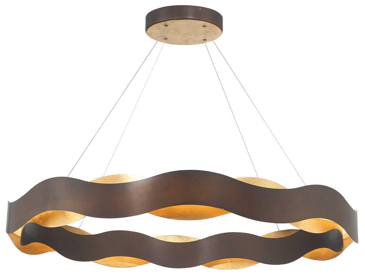 Eurofase Vaughan 1-Light Bronze Gold LED Pendant