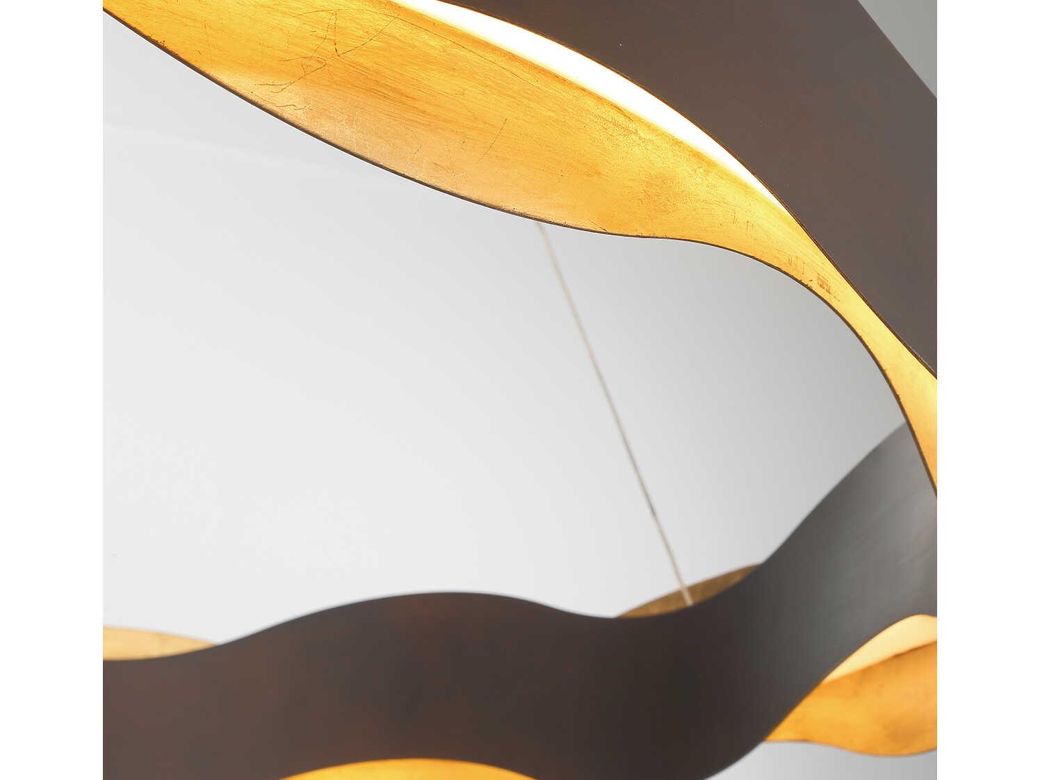 Eurofase Vaughan 1-Light Bronze Gold LED Pendant