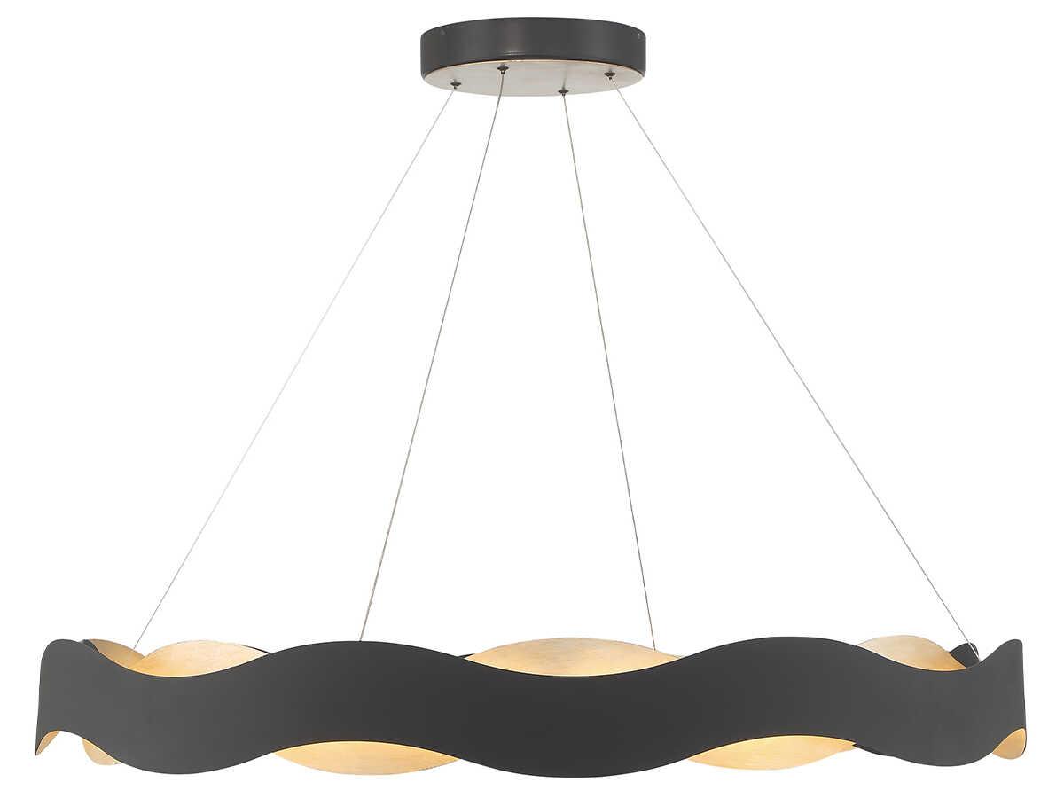 Eurofase Vaughan 1-Light Black Nickel LED Pendant