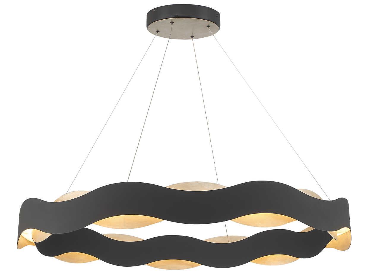 Eurofase Vaughan 1-Light Black Nickel LED Pendant