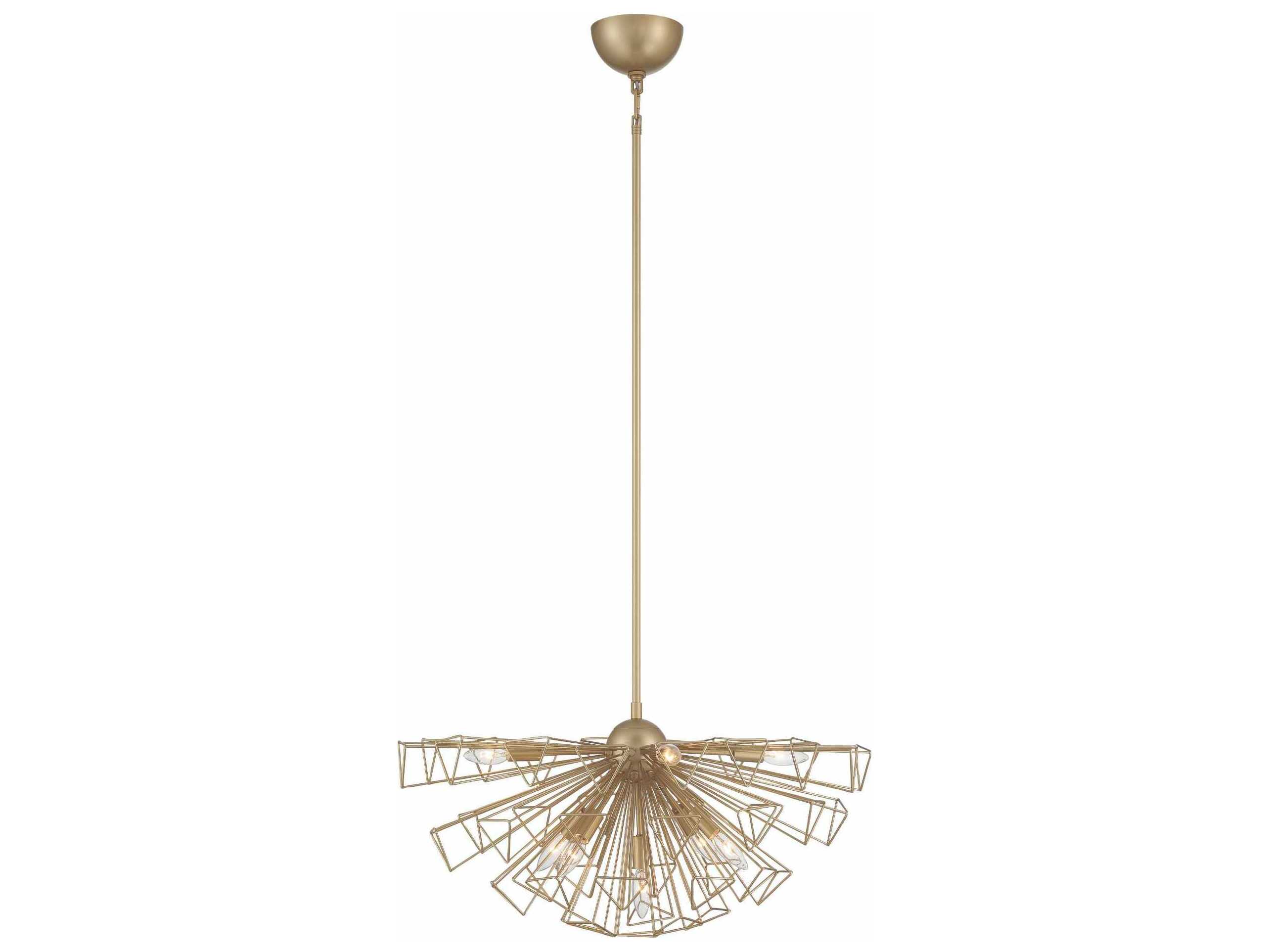 Eurofase Dendelio 9-Light Gold Geometric Sputnik Pendant