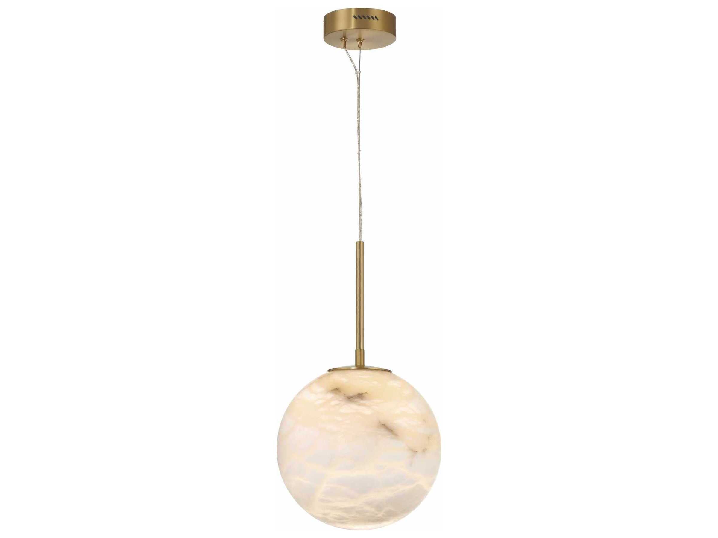 Eurofase Kepler 1-Light Gold Globe Mini Pendant