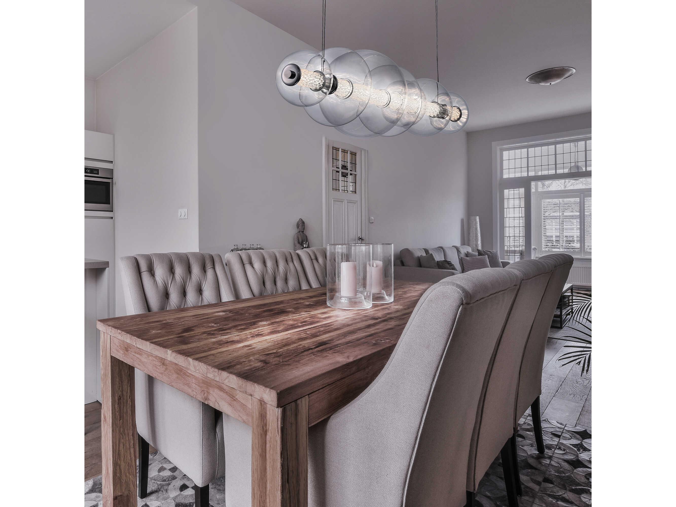 Eurofase Atomo 1-Light Gold Globe Geometric Island Pendant