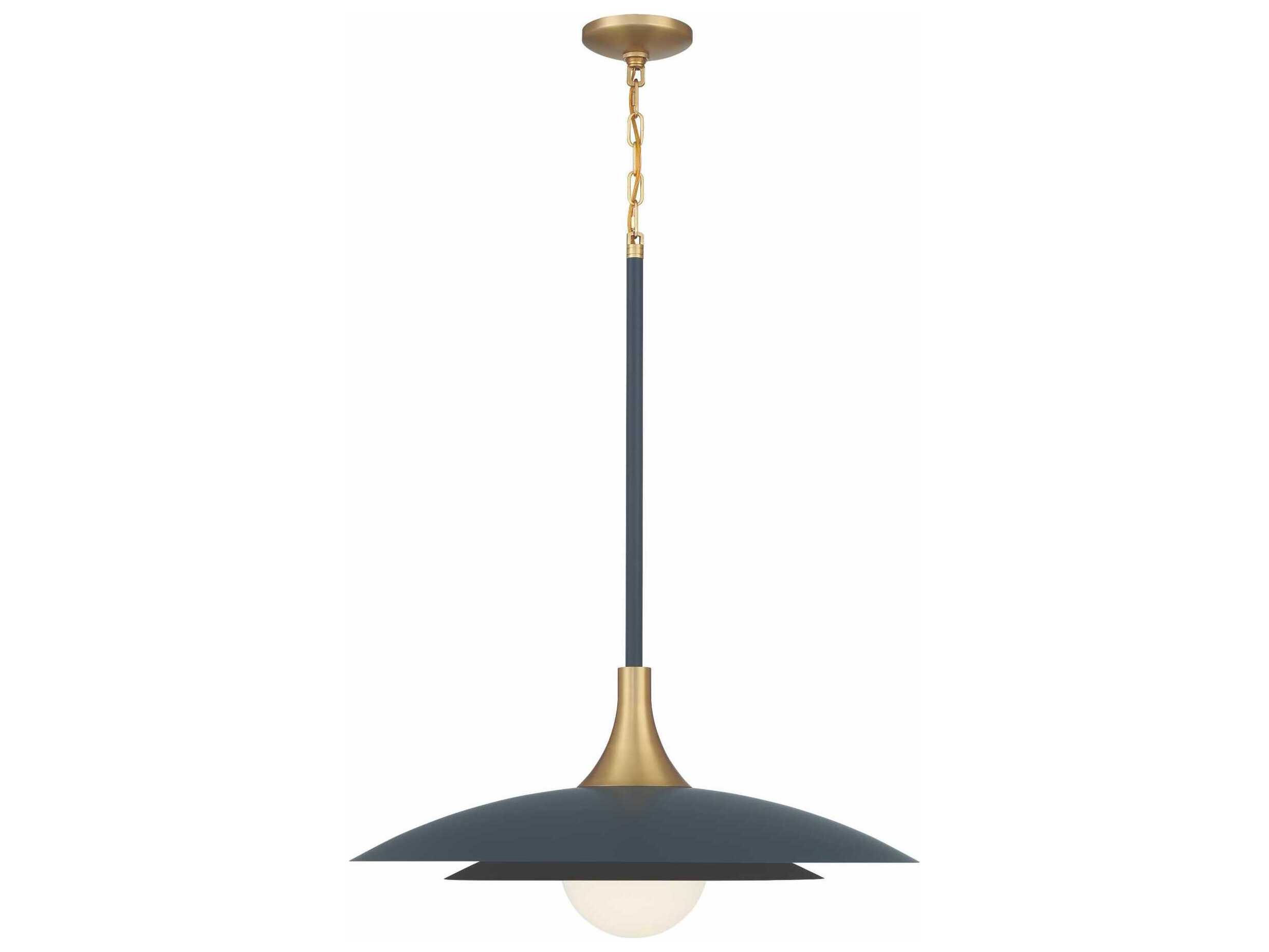 Eurofase Welsh 1-Light Blue Dome Pendant