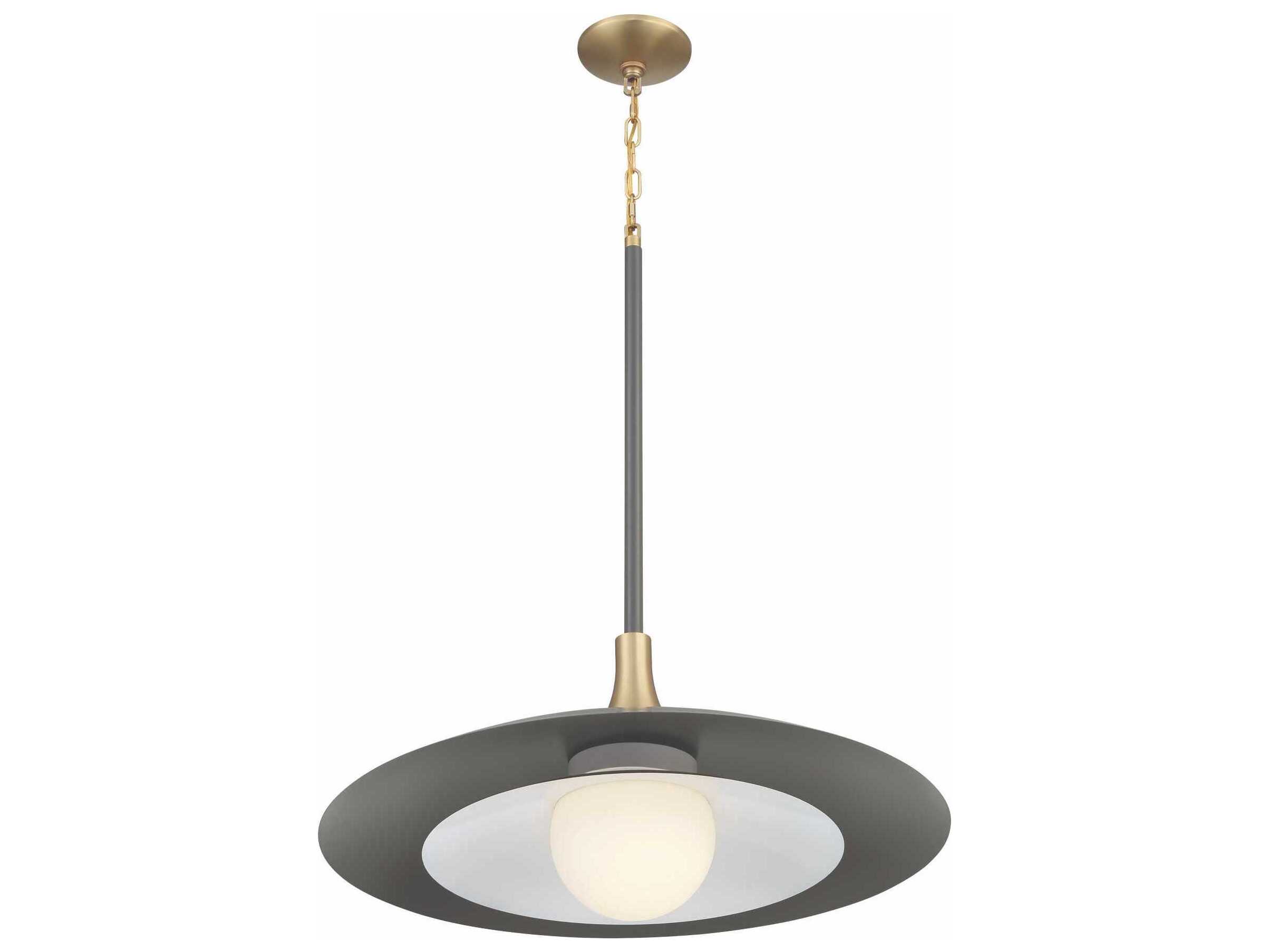 Eurofase Welsh 1-Light Gray Dome Pendant