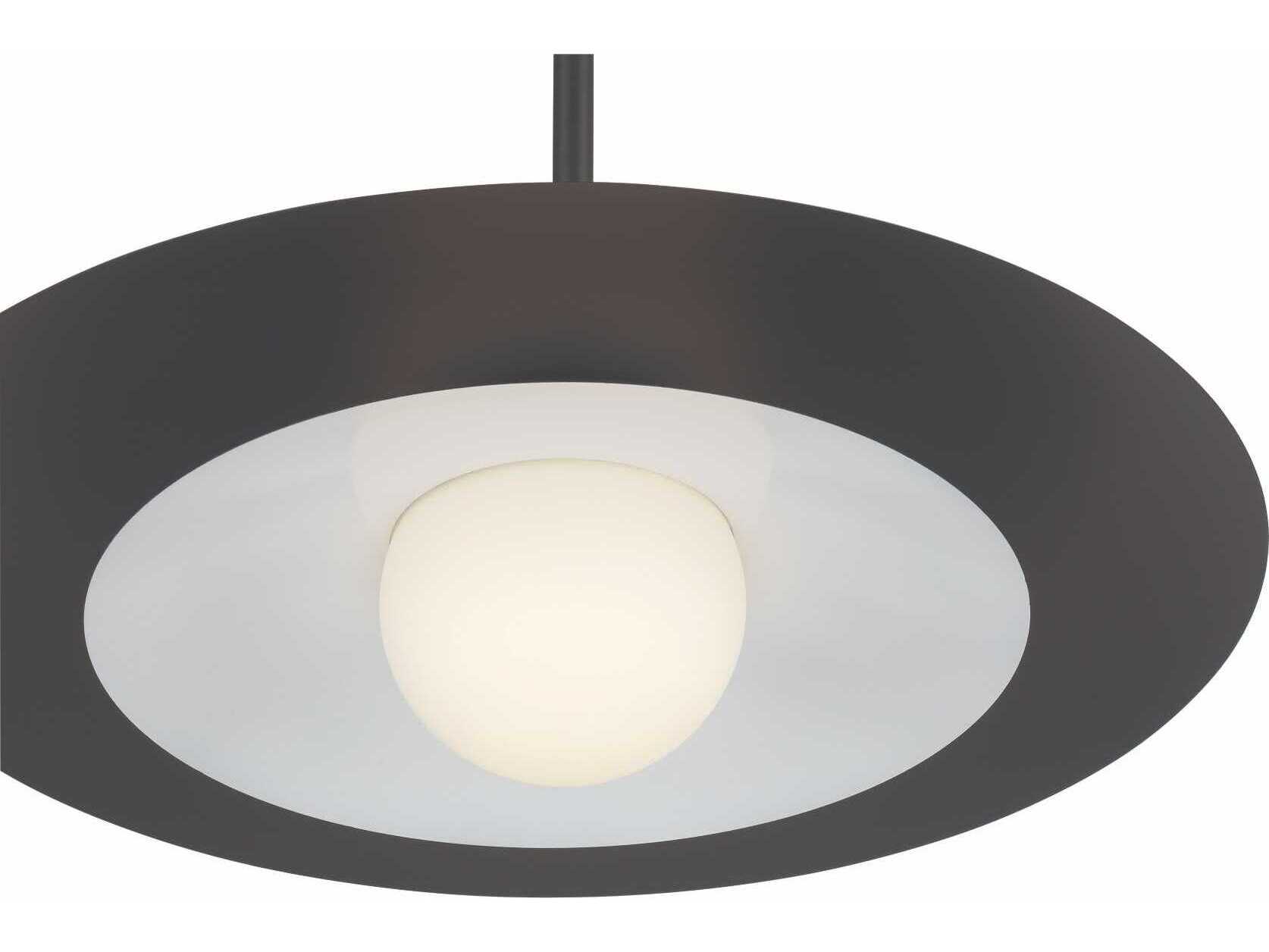 Eurofase Welsh 1-Light Black Dome Pendant
