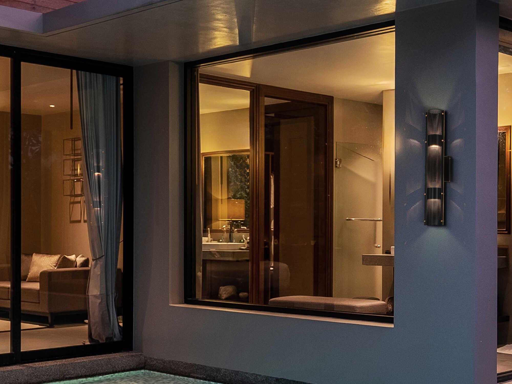 Eurofase Westcliffe 1-Light Black Wall Sconce