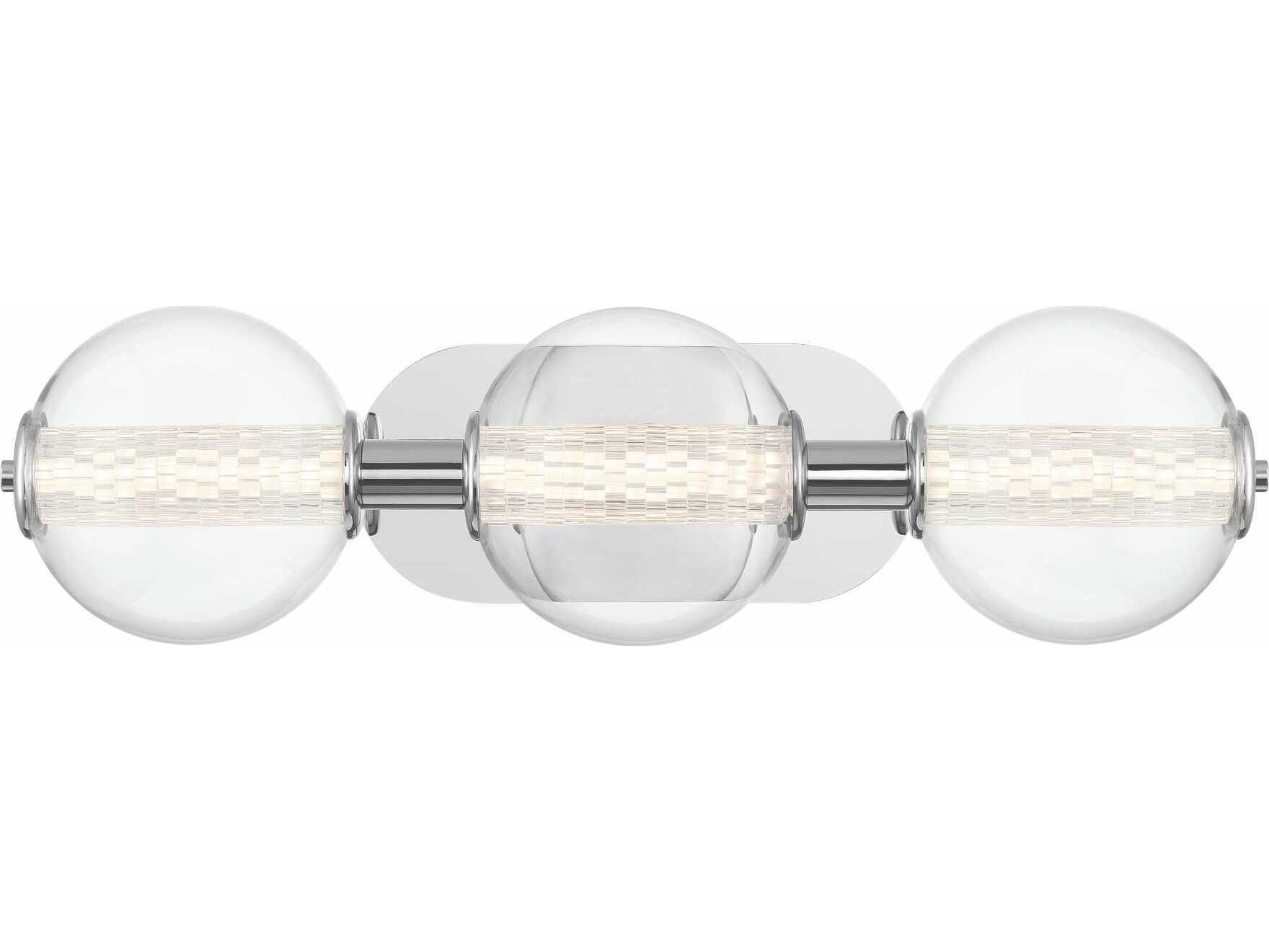 Eurofase Atomo 3-Light Chrome Vanity Light
