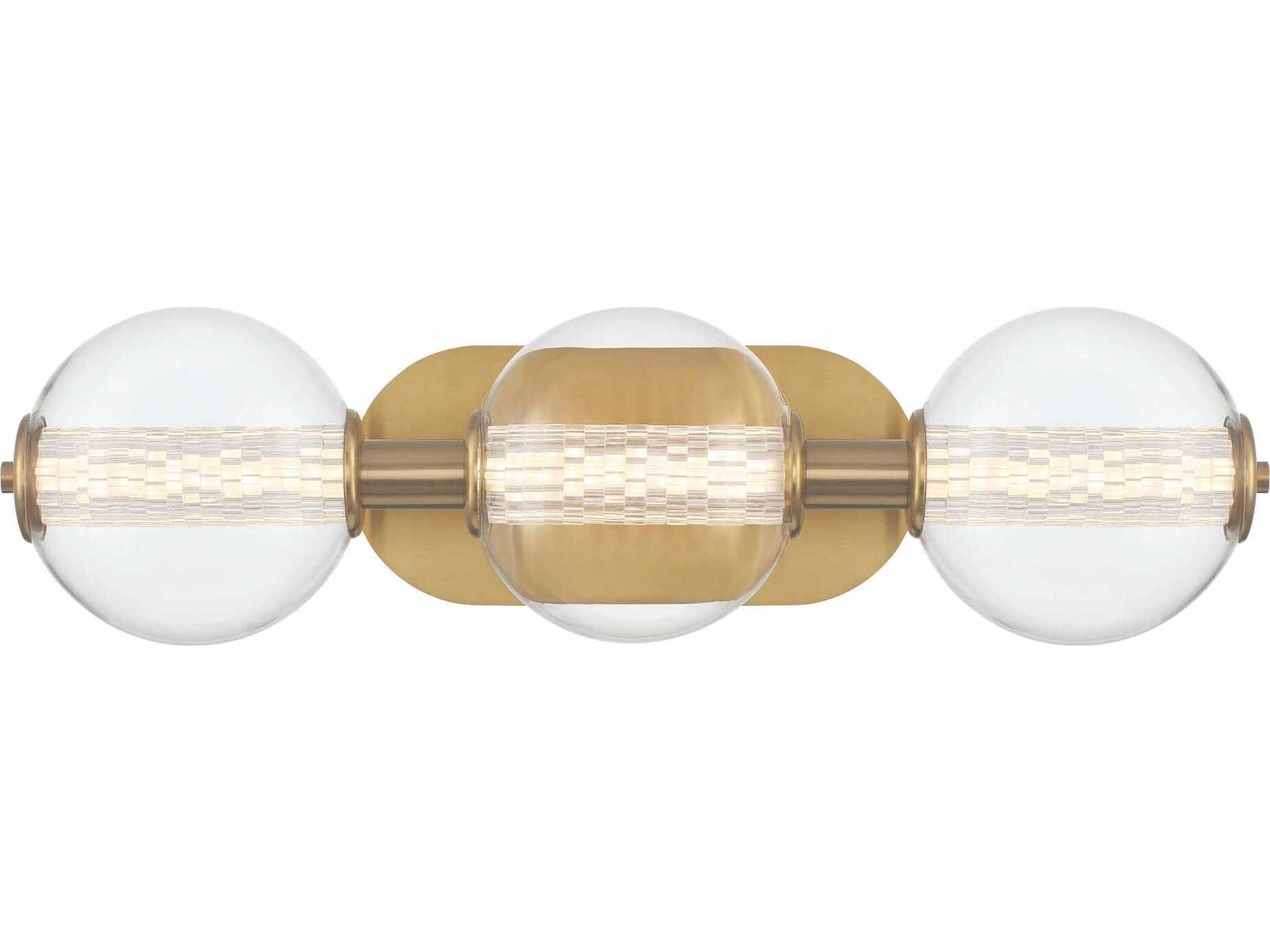 Eurofase Atomo 3-Light Gold Vanity Light