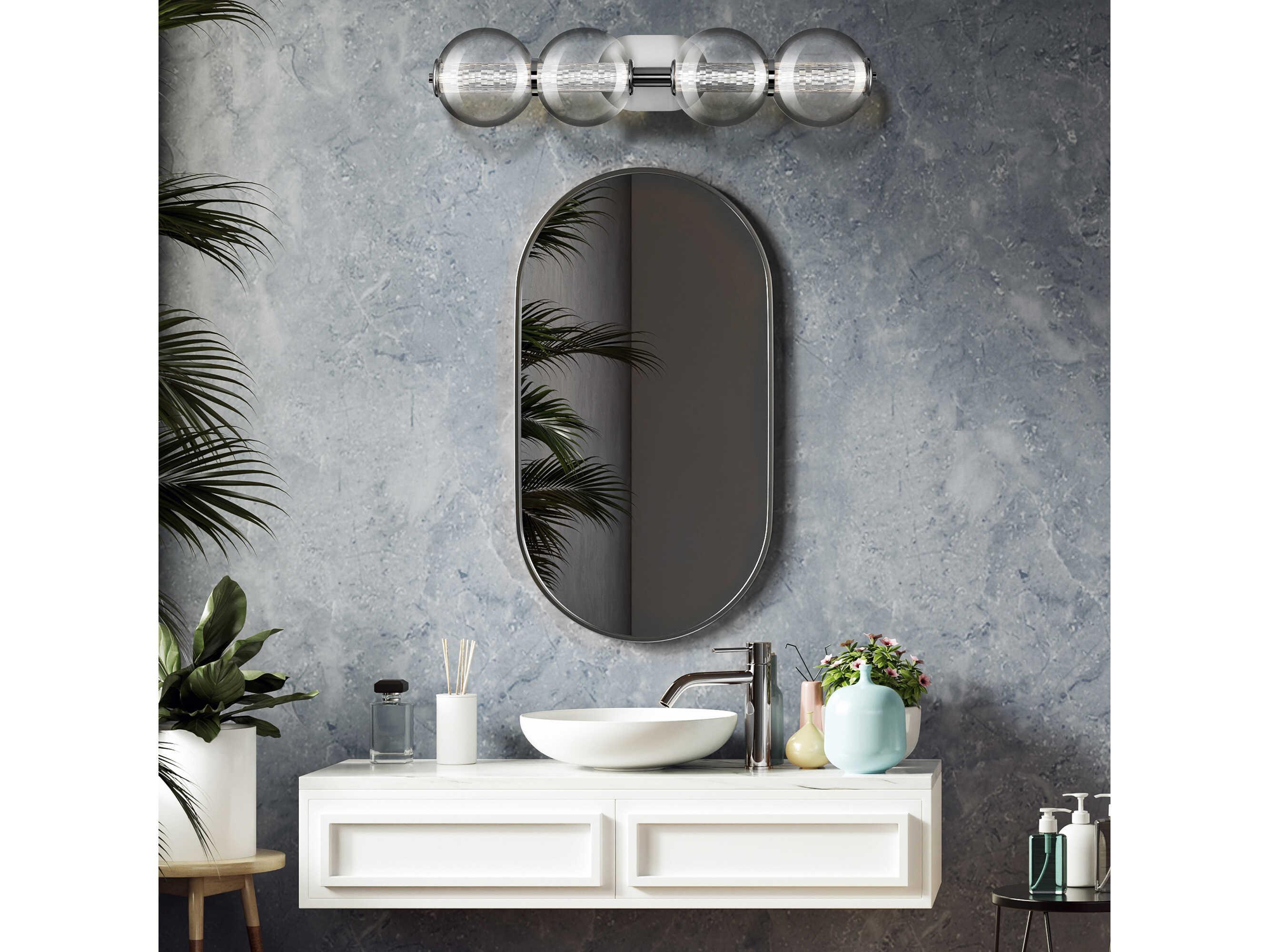 Eurofase Atomo 4-Light Chrome Vanity Light