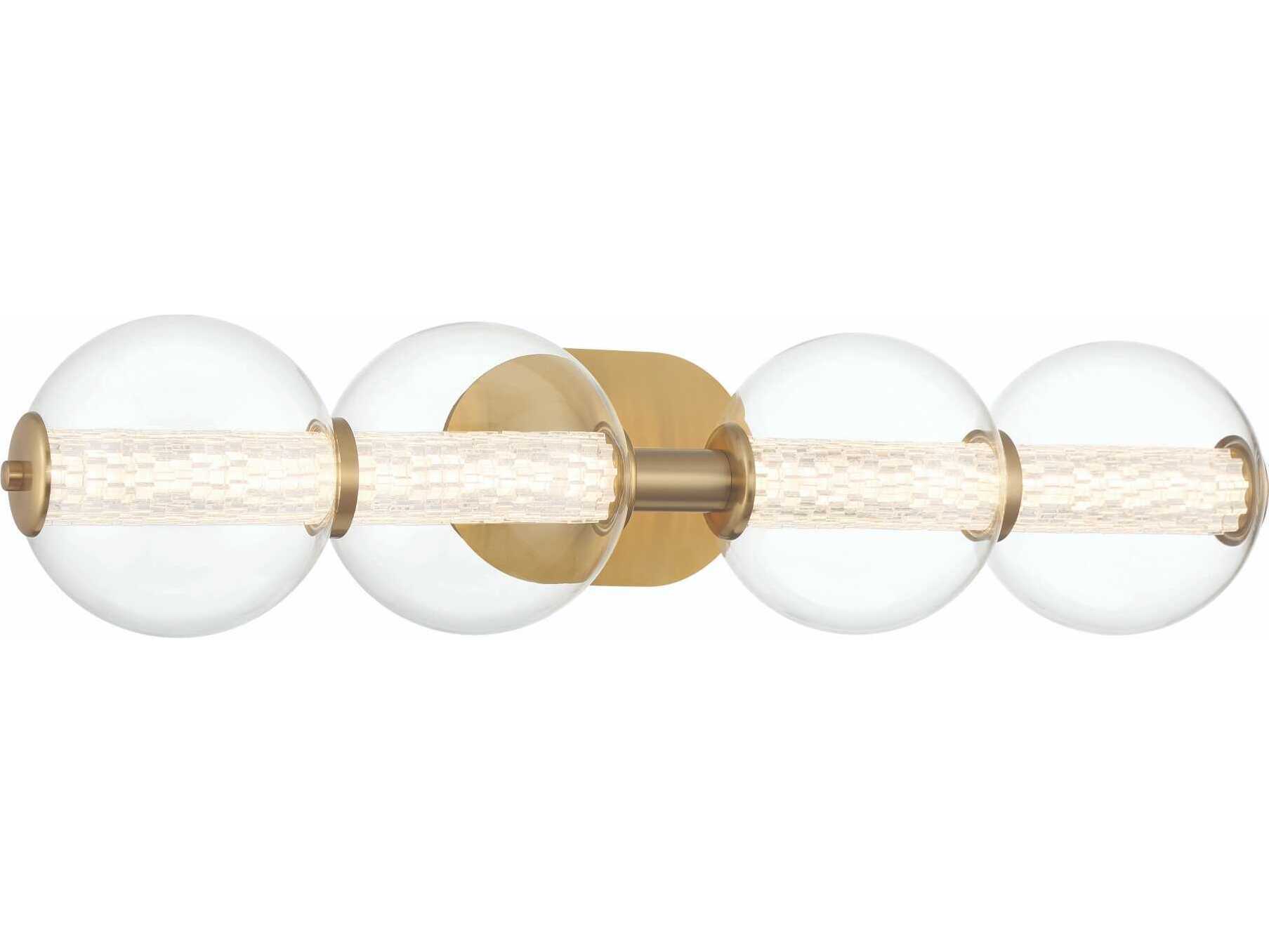 Eurofase Atomo 4-Light Gold Vanity Light