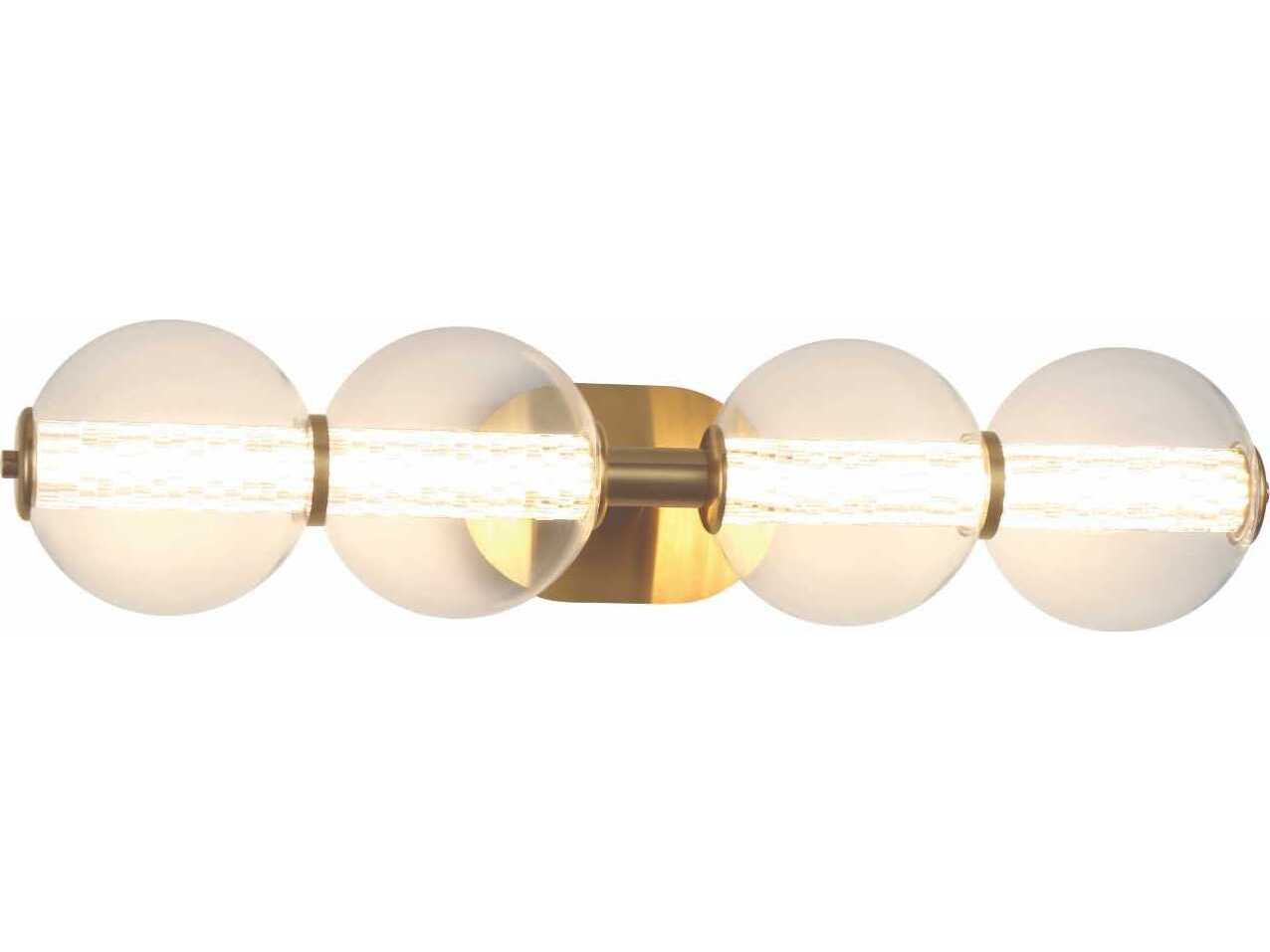 Eurofase Atomo 4-Light Gold Vanity Light