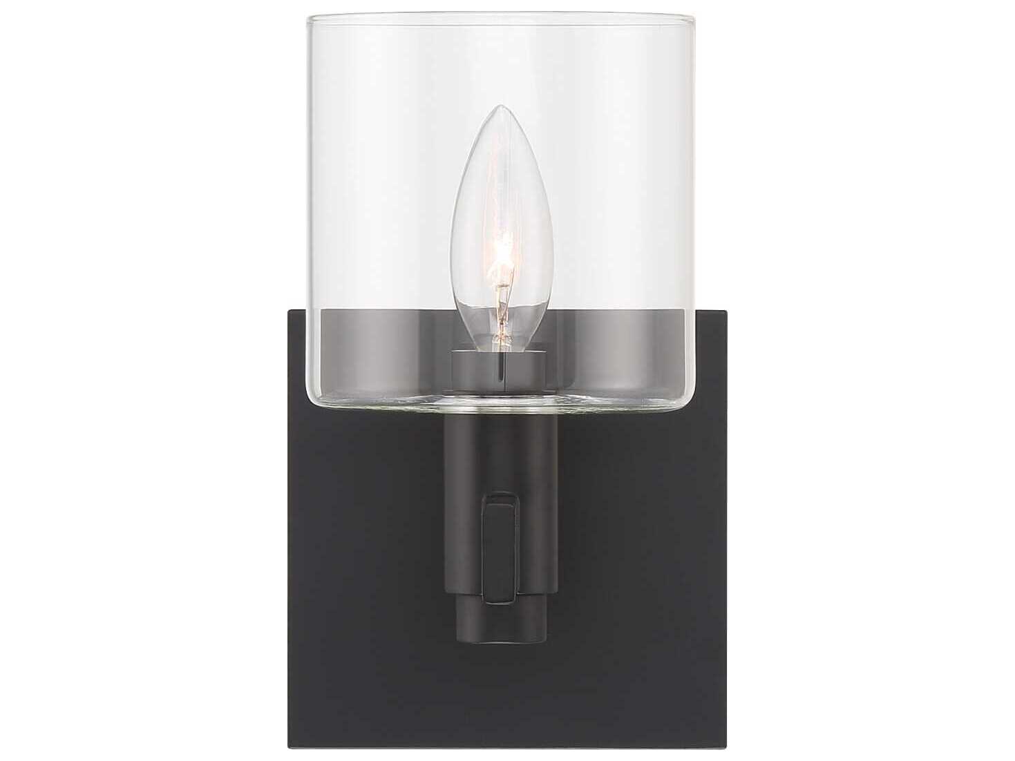 Eurofase Decato 1-Light Black Wall Sconce