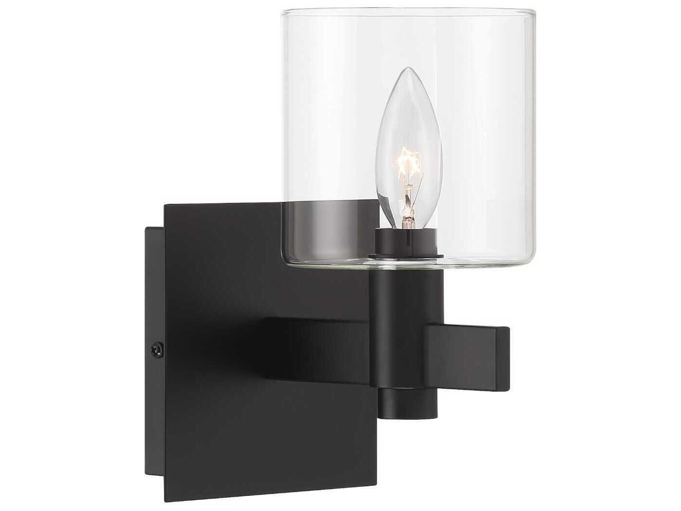 Eurofase Decato 1-Light Black Wall Sconce