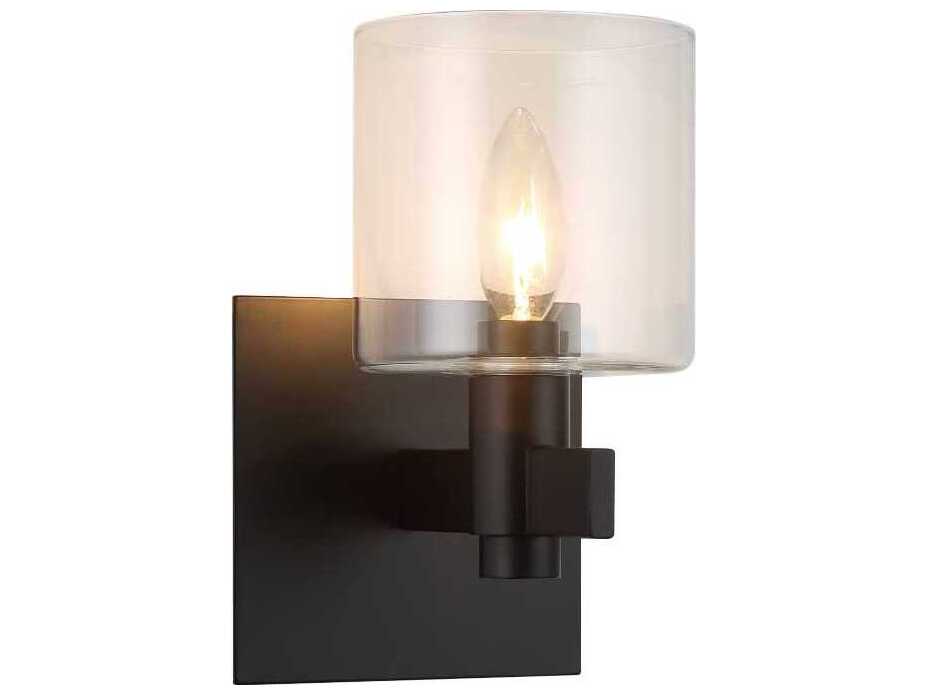 Eurofase Decato 1-Light Black Wall Sconce