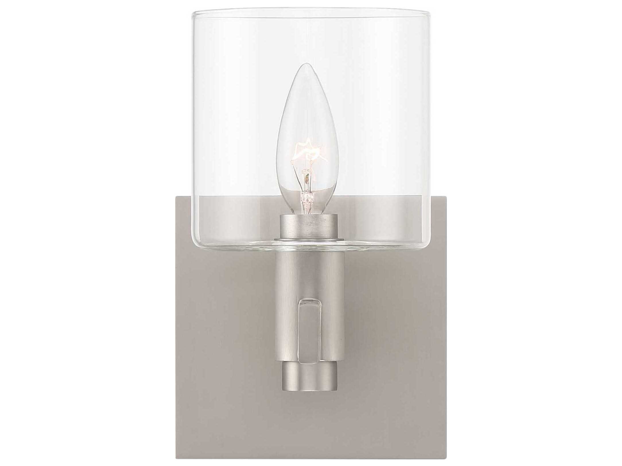 Eurofase Decato 1-Light Nickel Wall Sconce