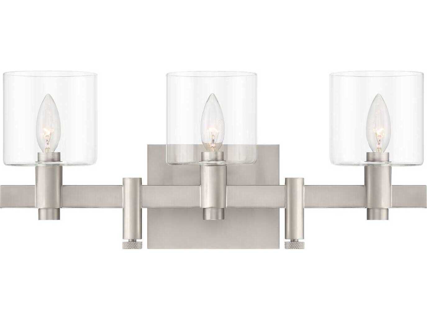 Eurofase Decato 3-Light Nickel Vanity Light