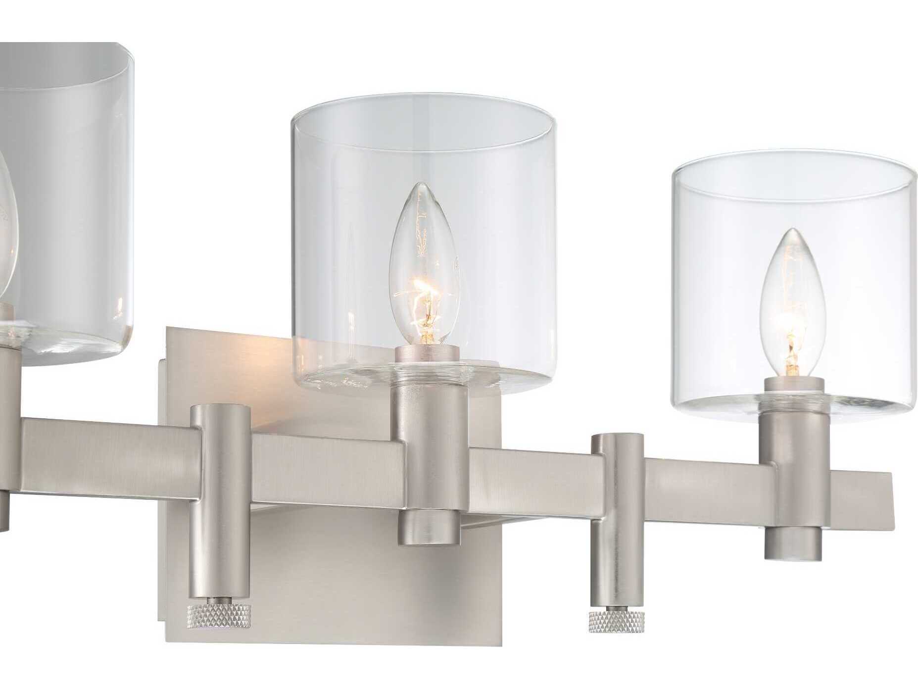 Eurofase Decato 3-Light Nickel Vanity Light