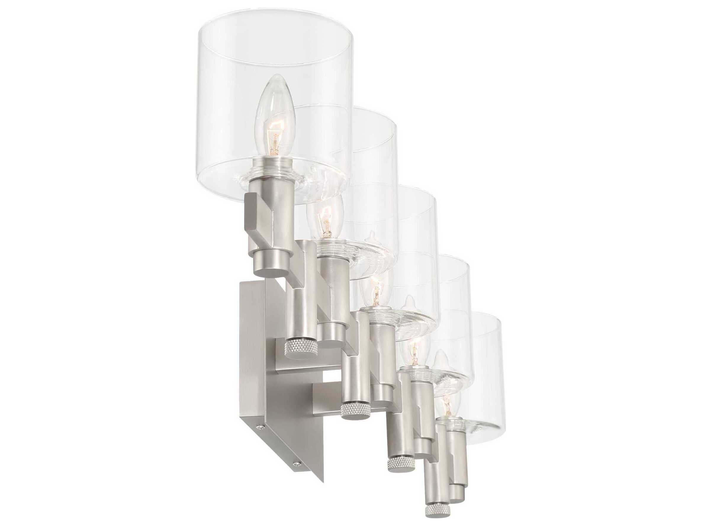 Eurofase Decato 5-Light Nickel Vanity Light