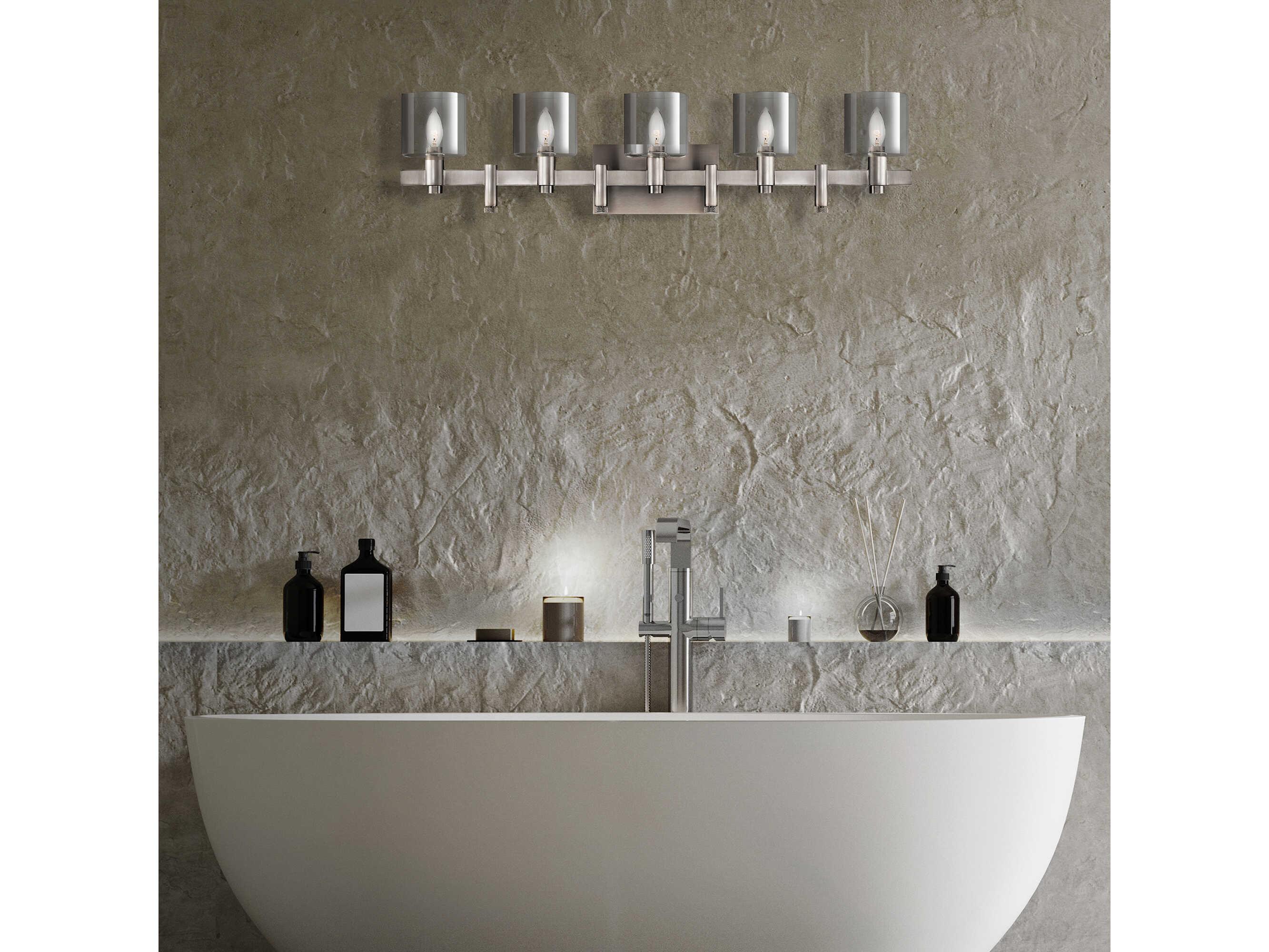 Eurofase Decato 5-Light Nickel Vanity Light