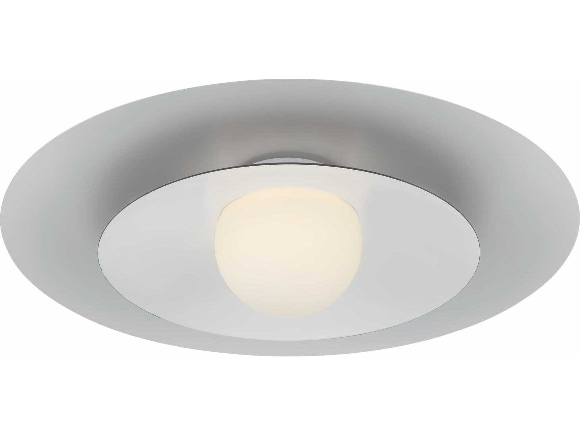 Eurofase Welsh 1-Light White Dome Semi Flush Mount