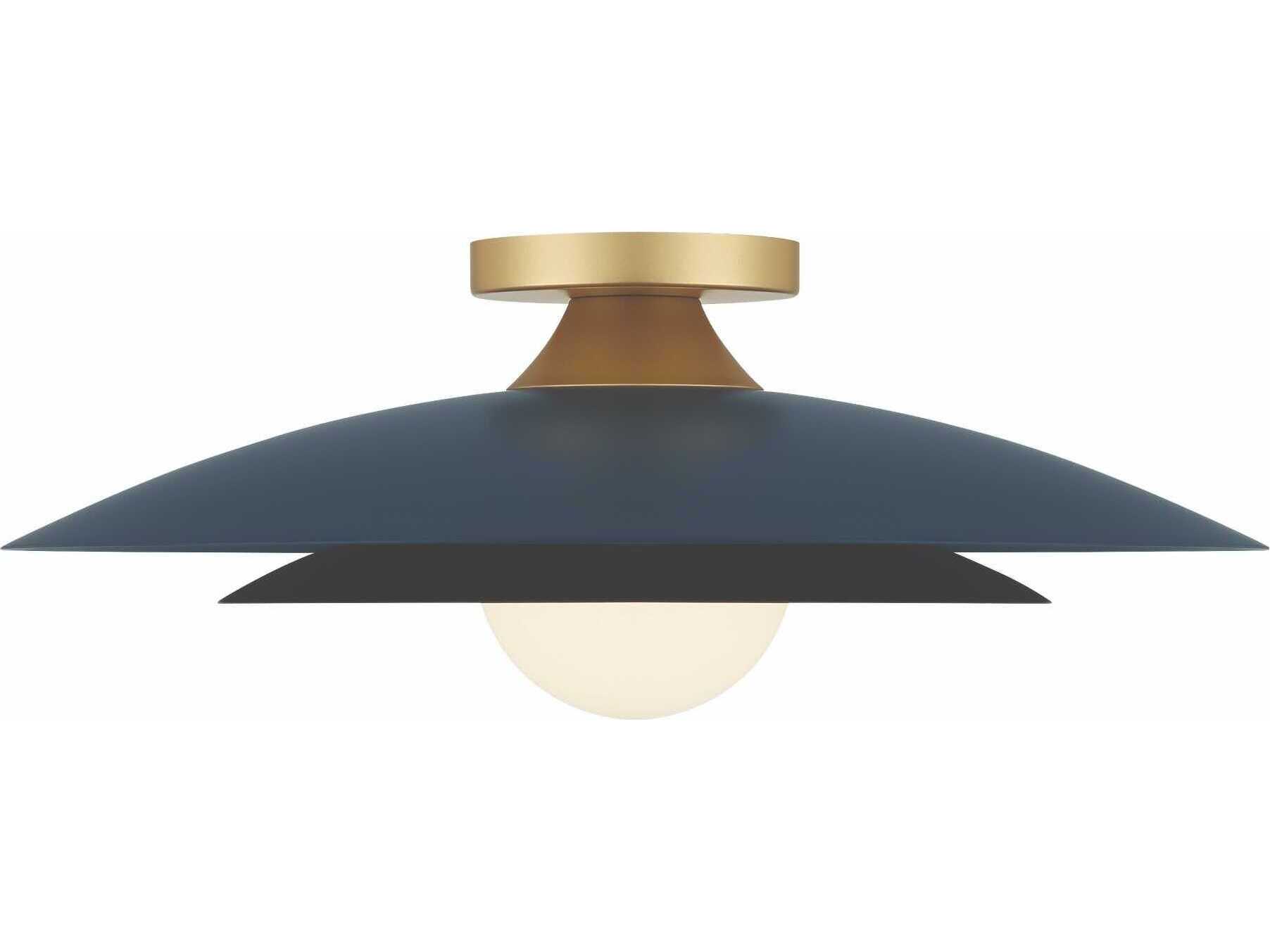 Eurofase Welsh 1-Light Blue Dome Semi Flush Mount