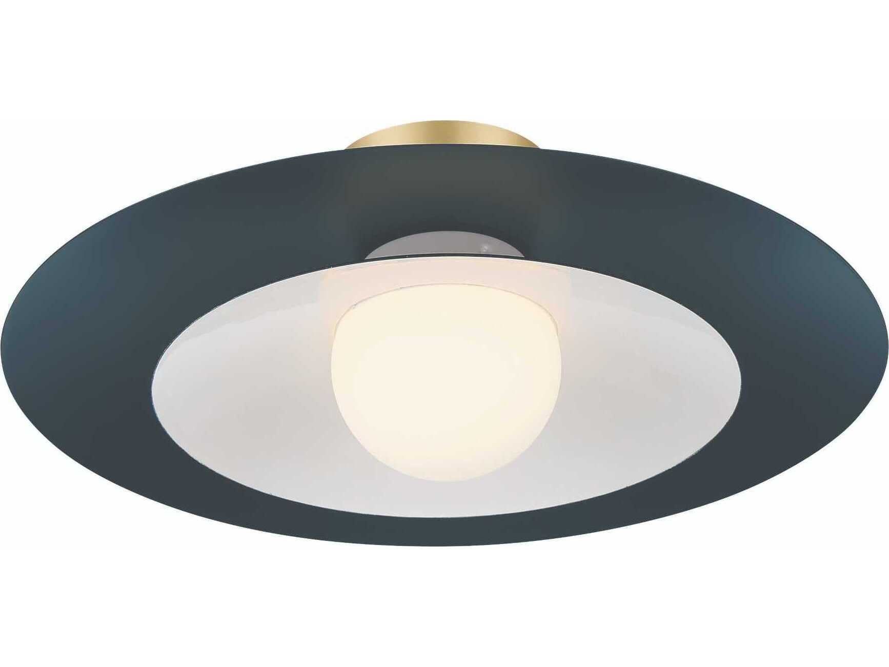 Eurofase Welsh 1-Light Blue Dome Semi Flush Mount