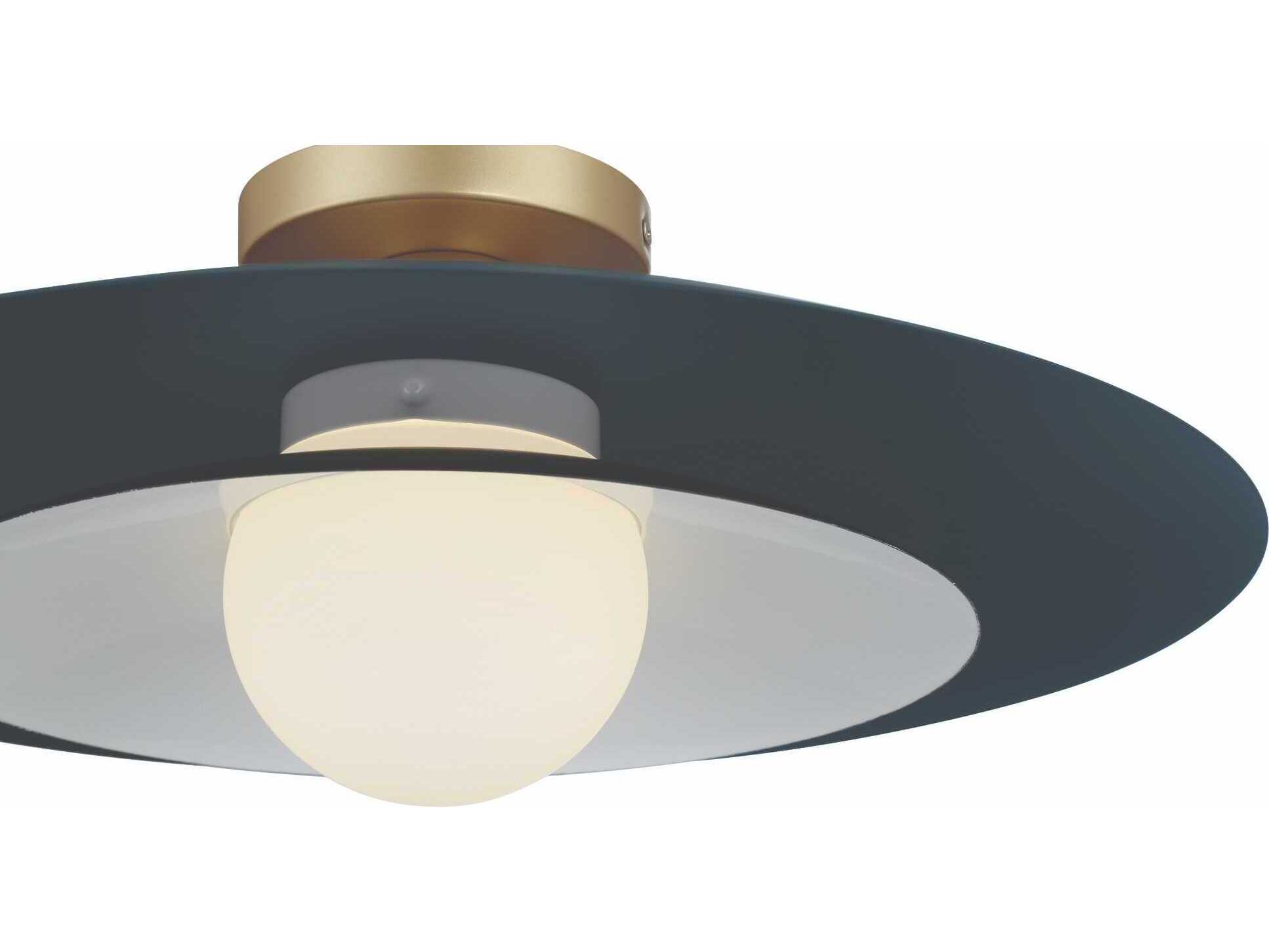 Eurofase Welsh 1-Light Blue Dome Semi Flush Mount