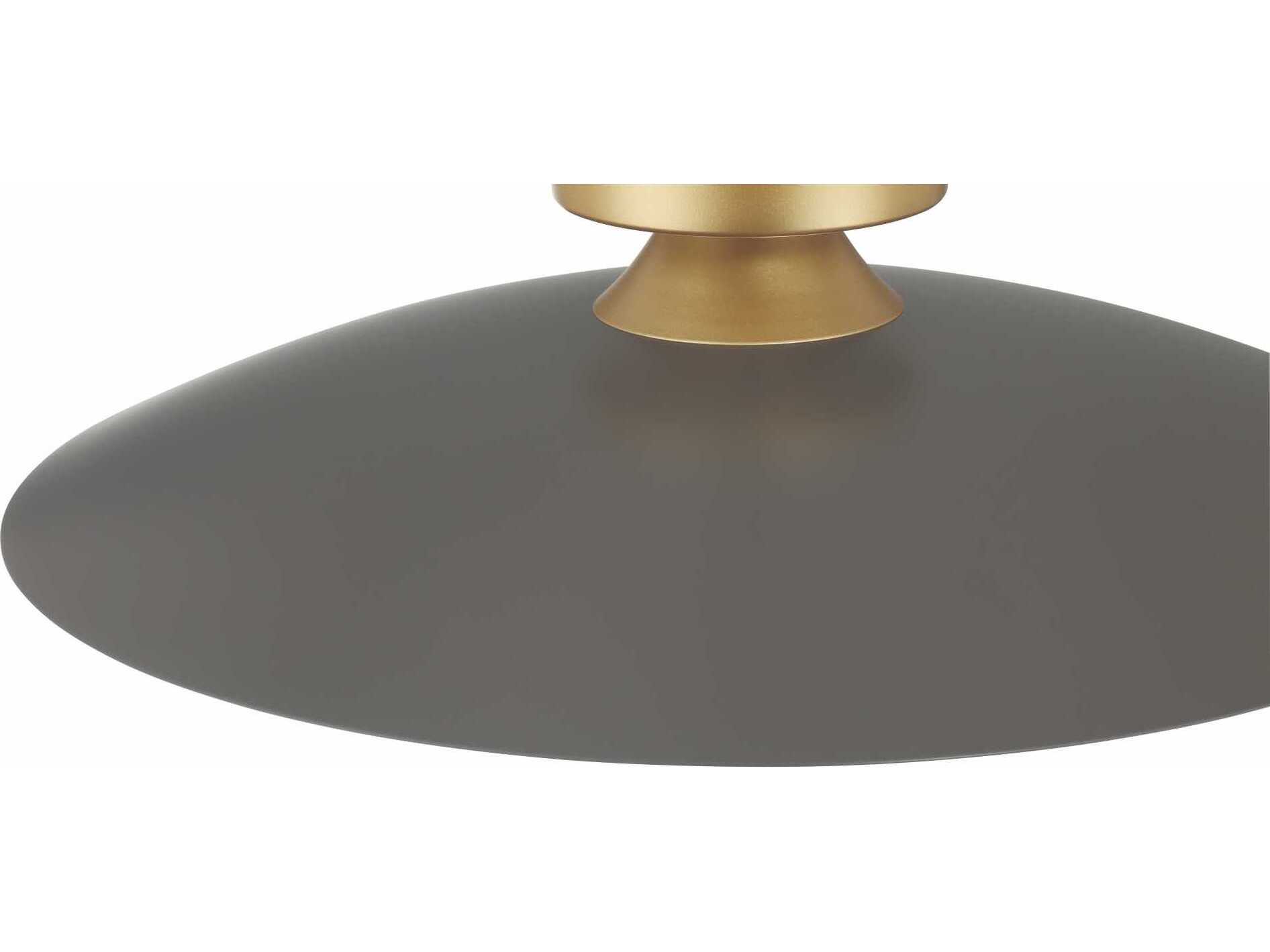 Eurofase Welsh 1-Light Gray Dome Semi Flush Mount