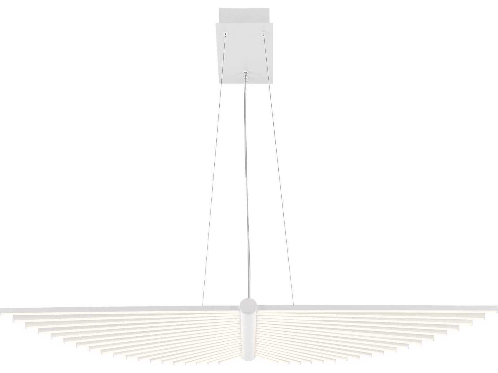 Eurofase Seraph 1-Light White Linear Island Pendant